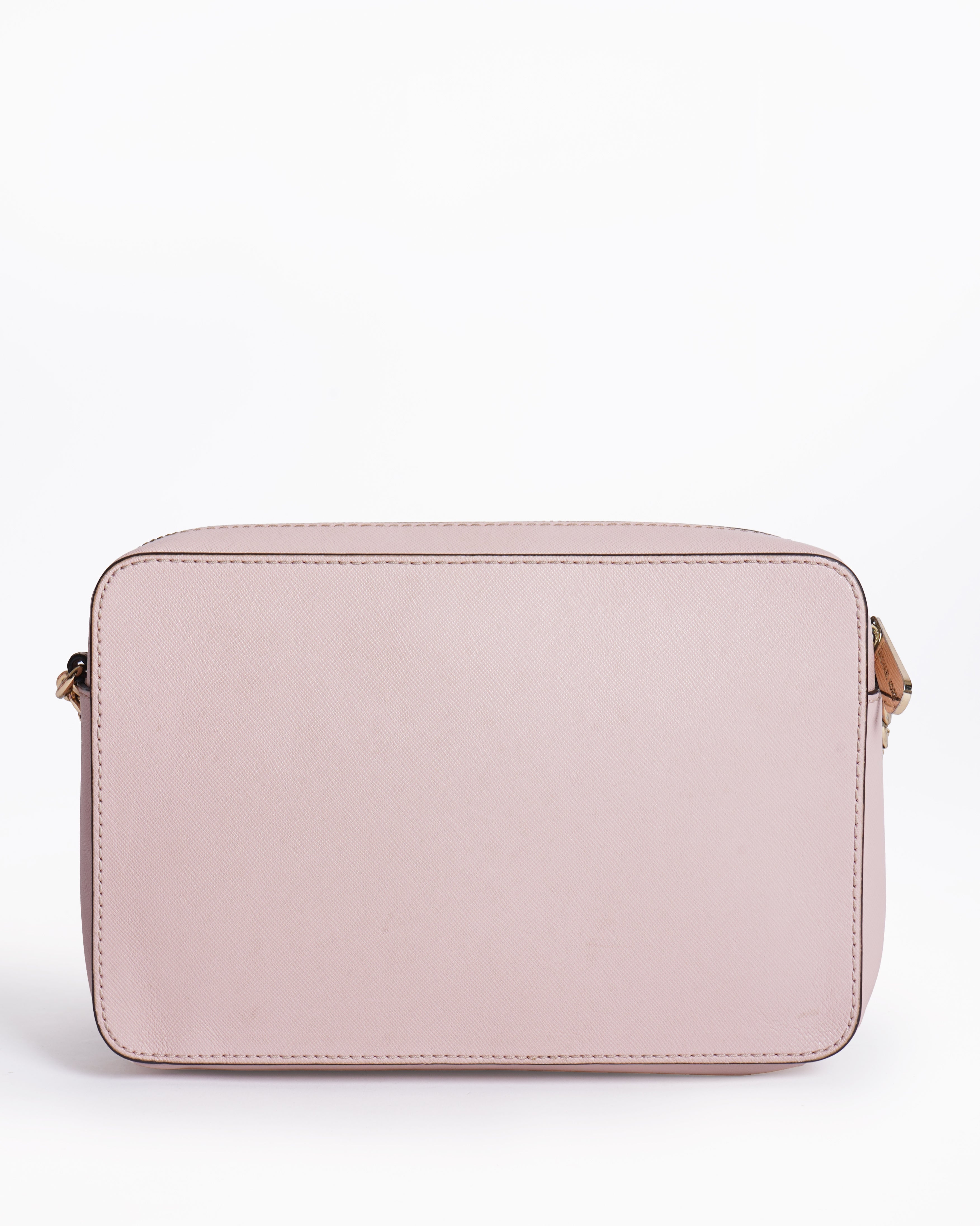 Michael kors jet set saffiano blush pink leather crossbody