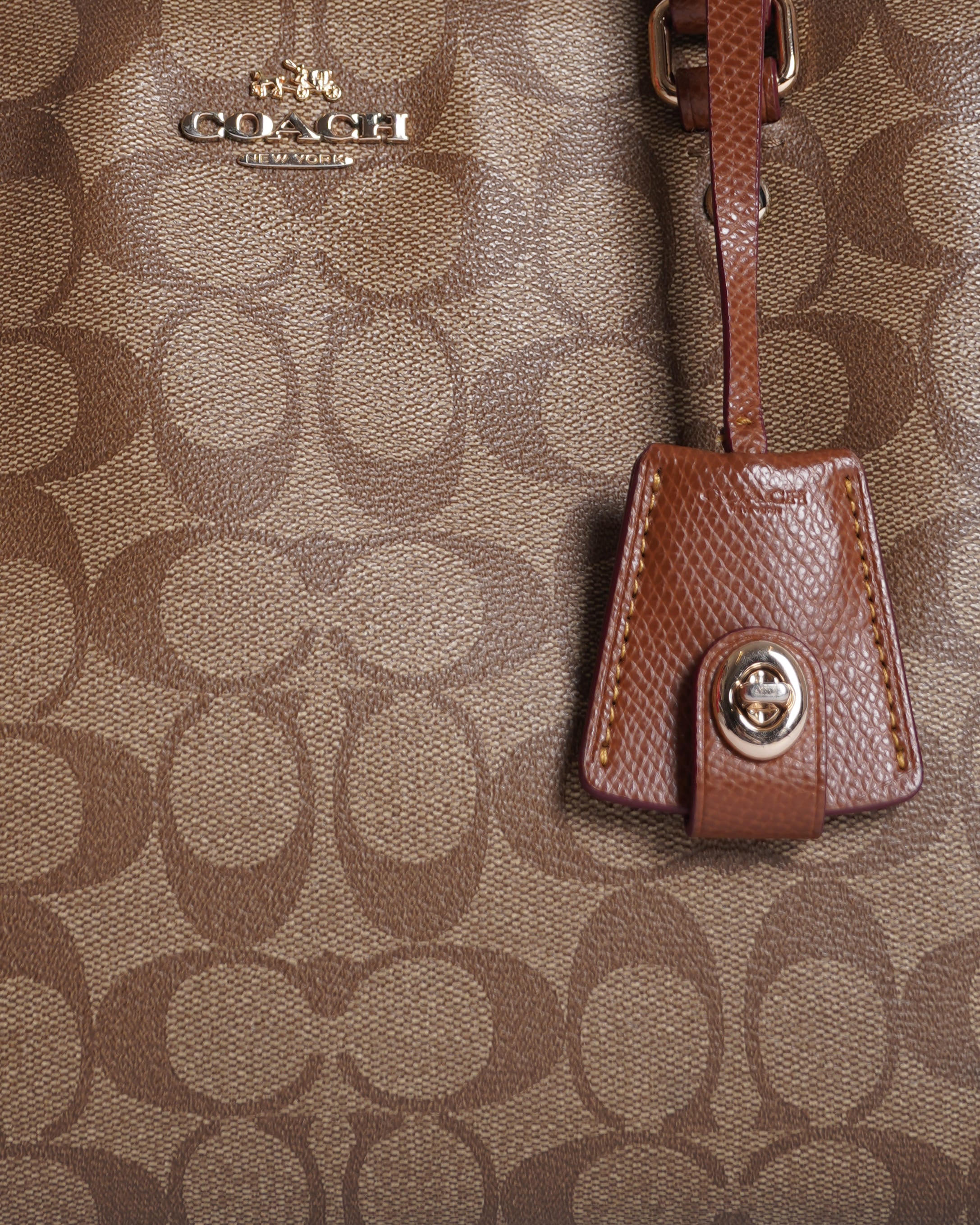 Coach Signature Coated Canvas Satchel