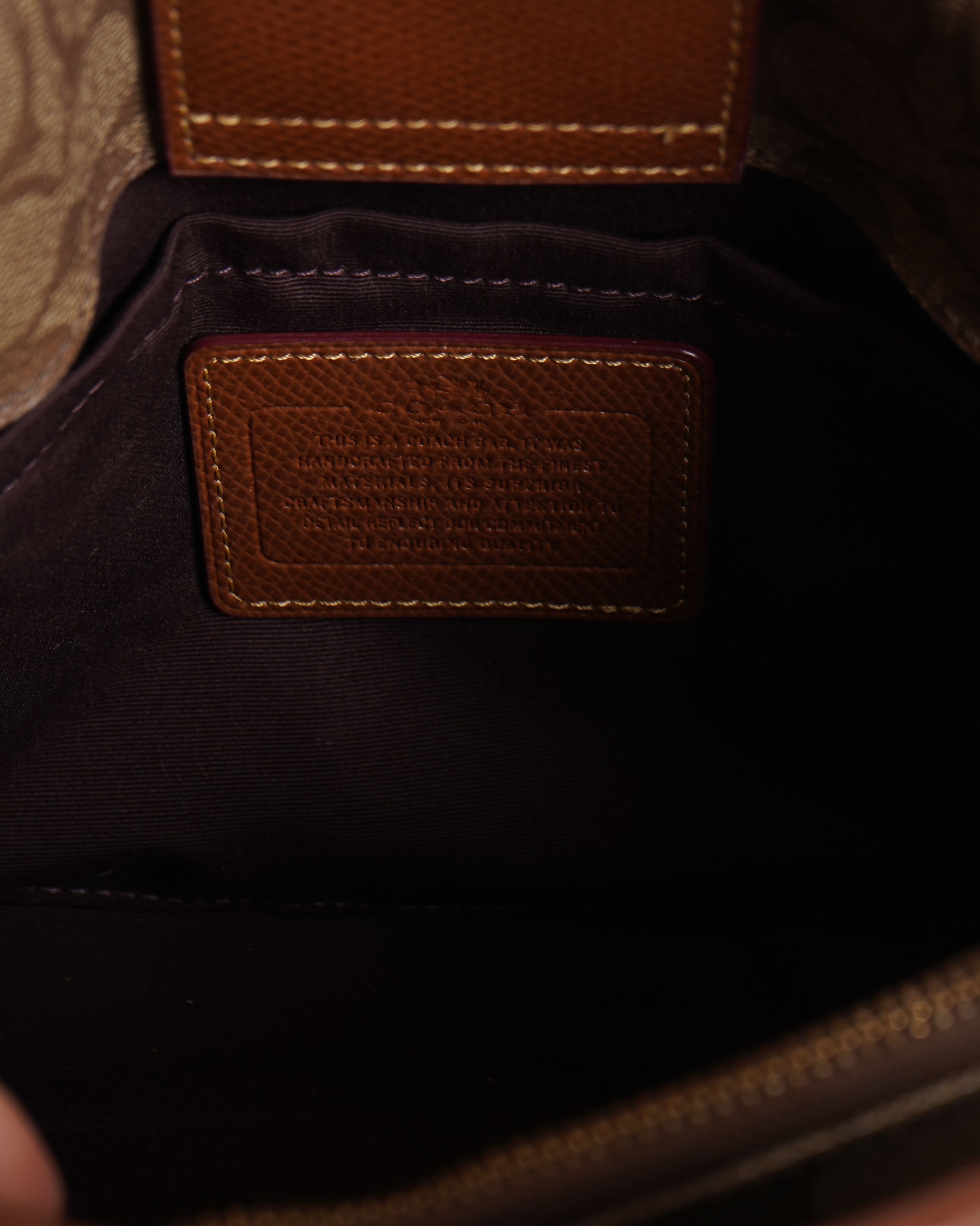 Coach Signature Coated Canvas Satchel