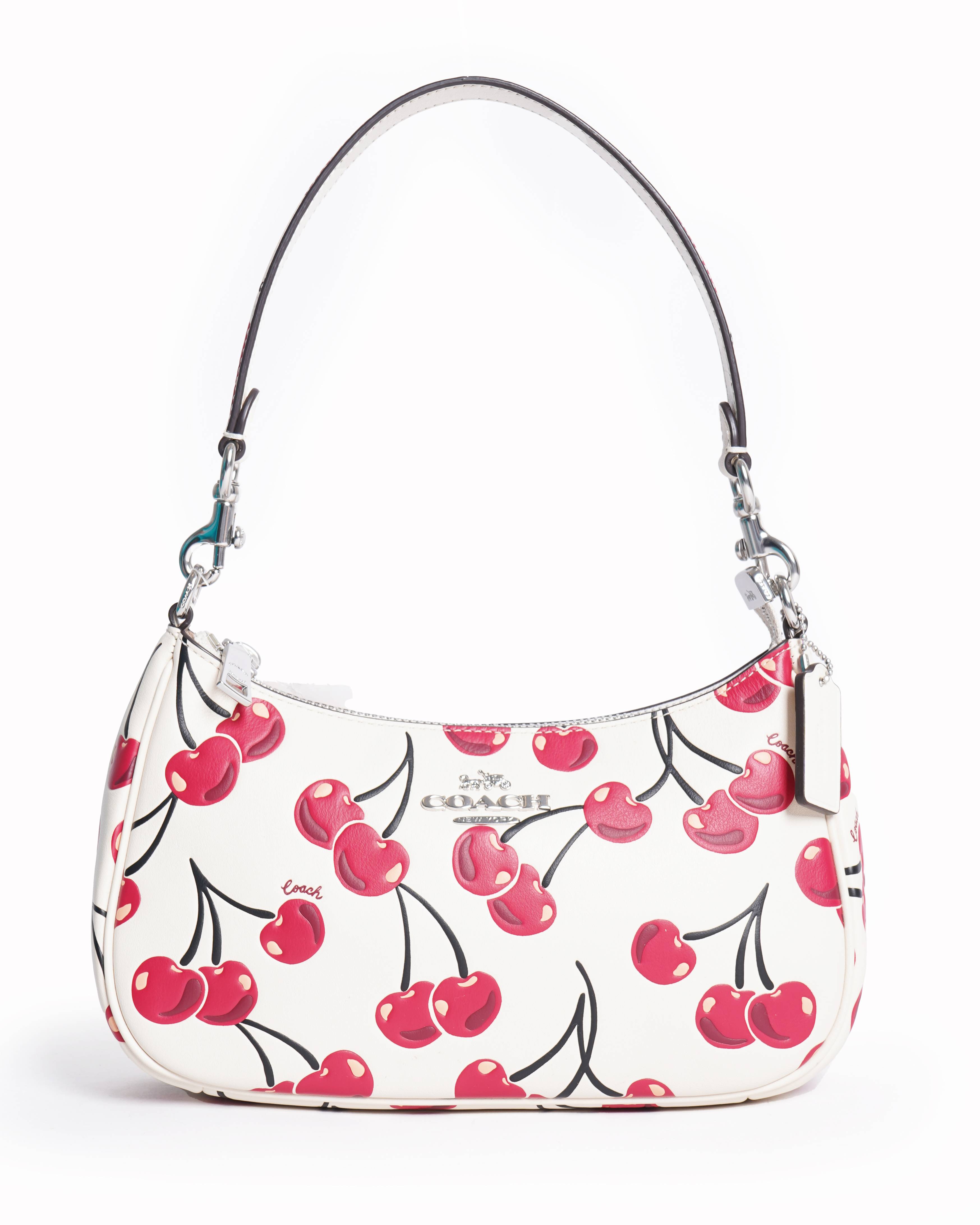 New Coach Cherry Printed Mini Shoulder Bag