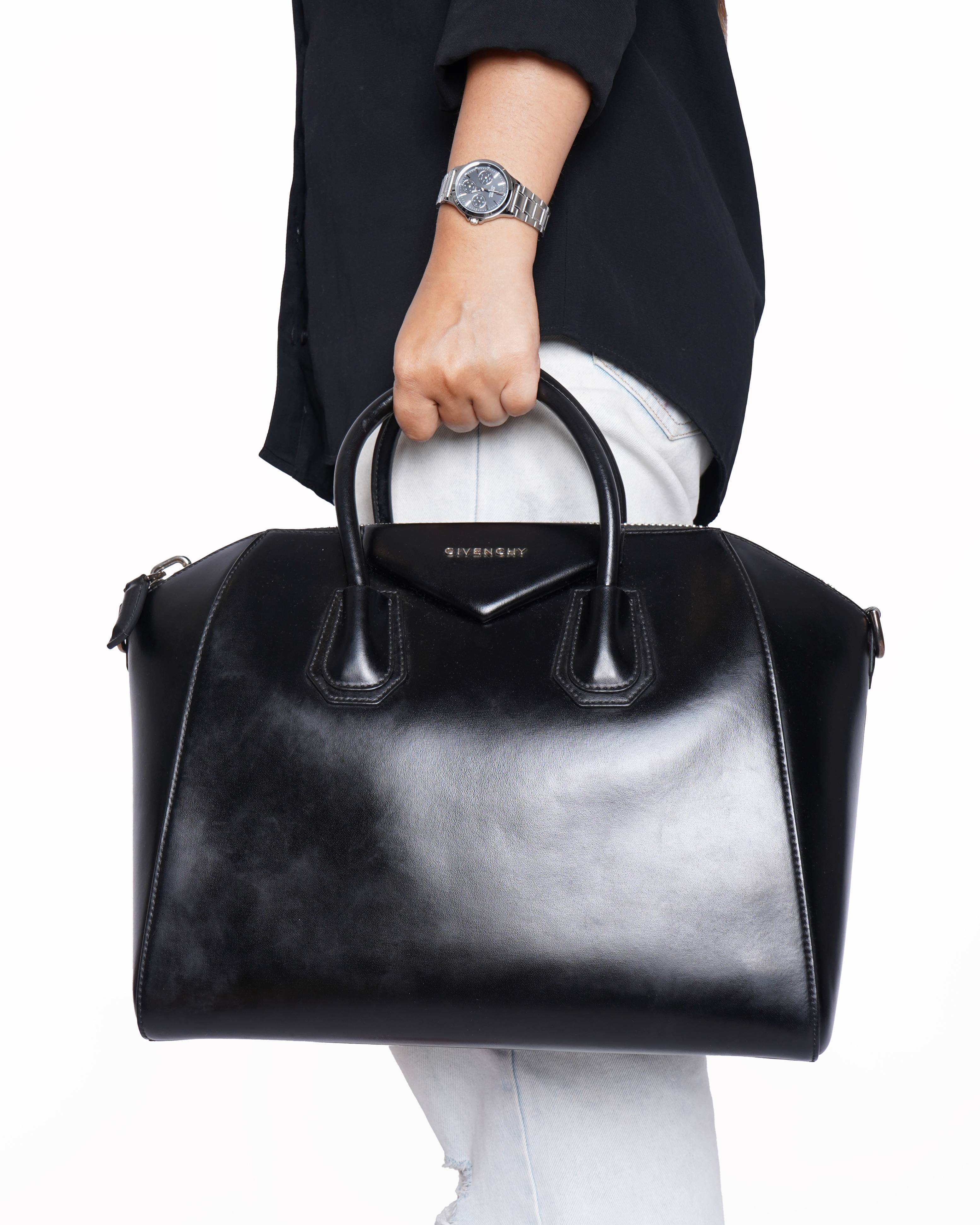 Givenchy Leather Antigona Top Handle Bag