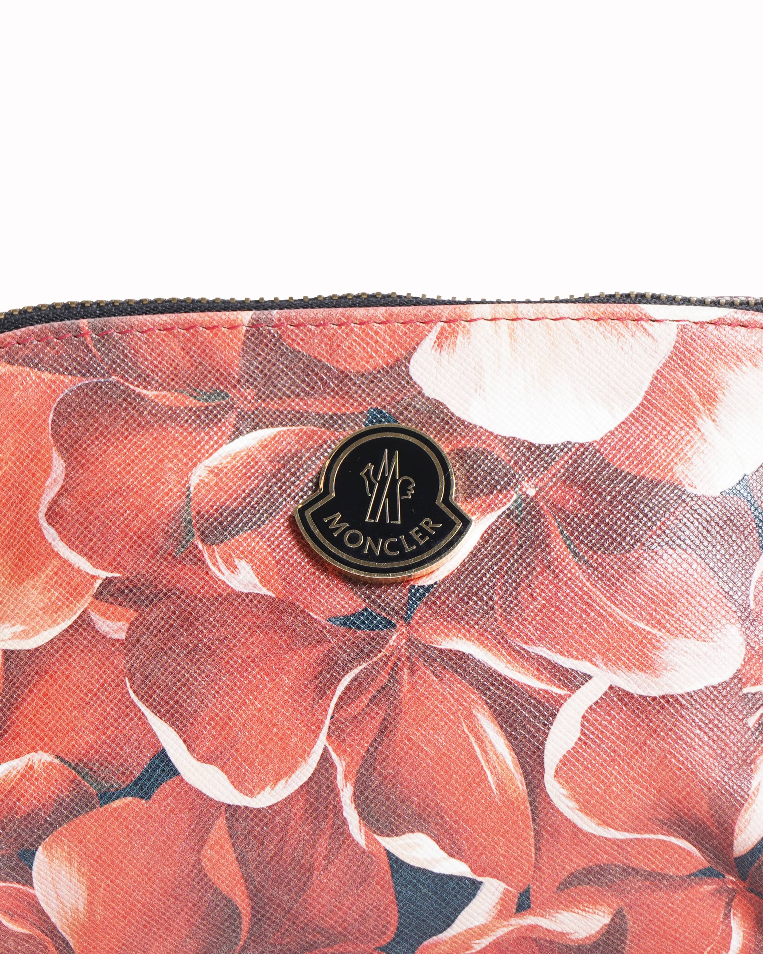 Moncler Floral Printed Pouch Wristlet