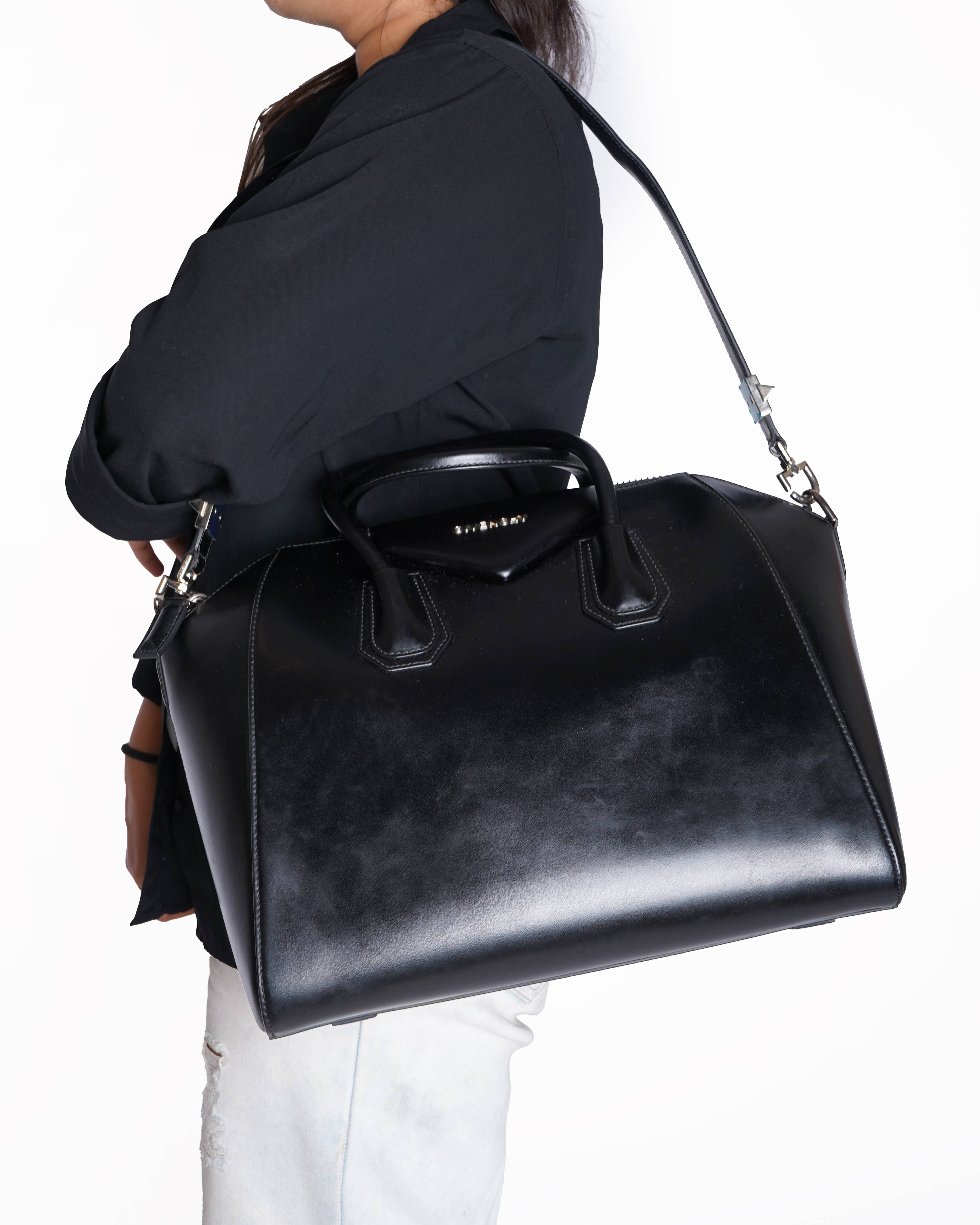 Givenchy Leather Antigona Top Handle Bag