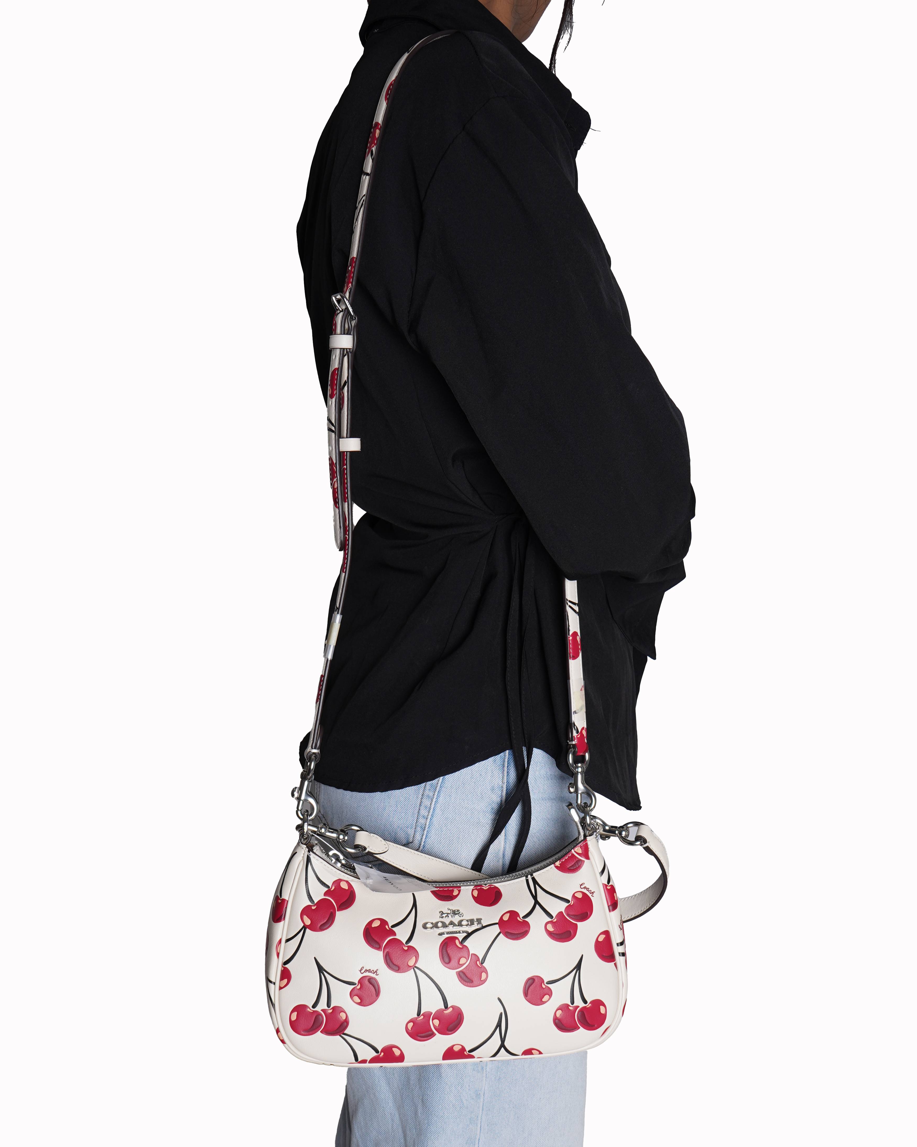New Coach Cherry Printed Mini Shoulder Bag