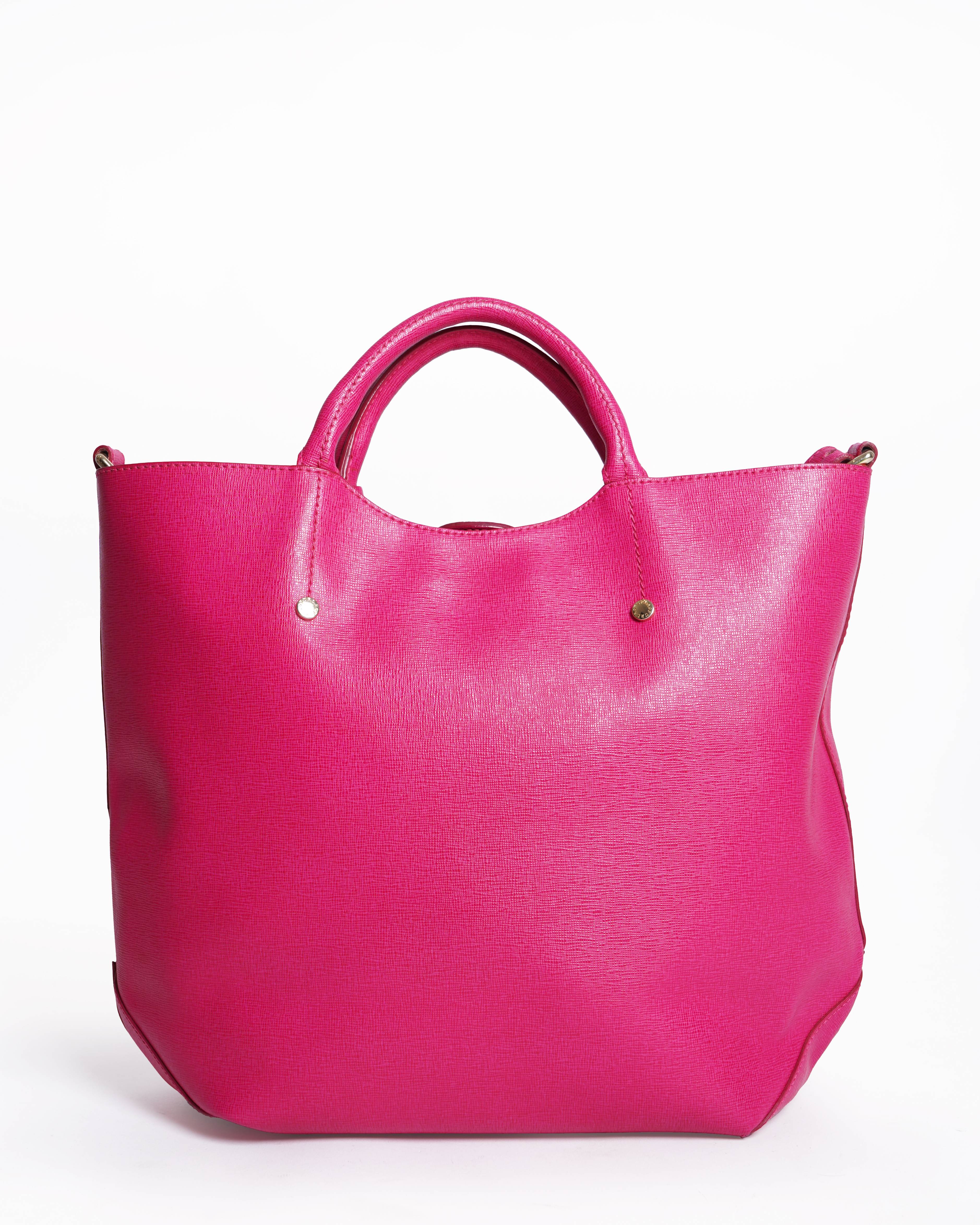 Furla Pink Leather Alissa Tote