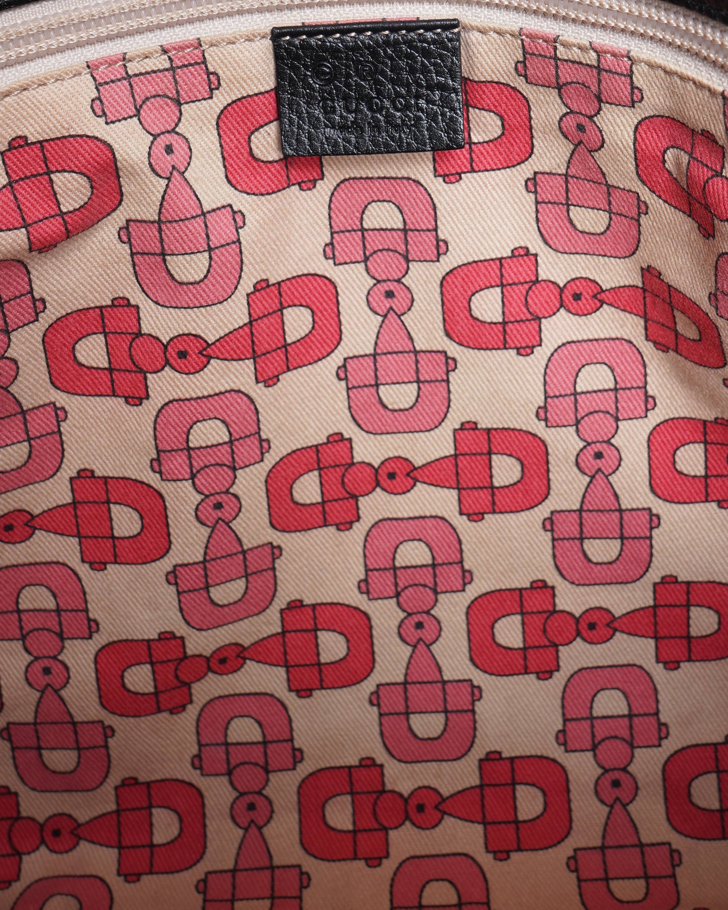 Gucci black cloth tote bag