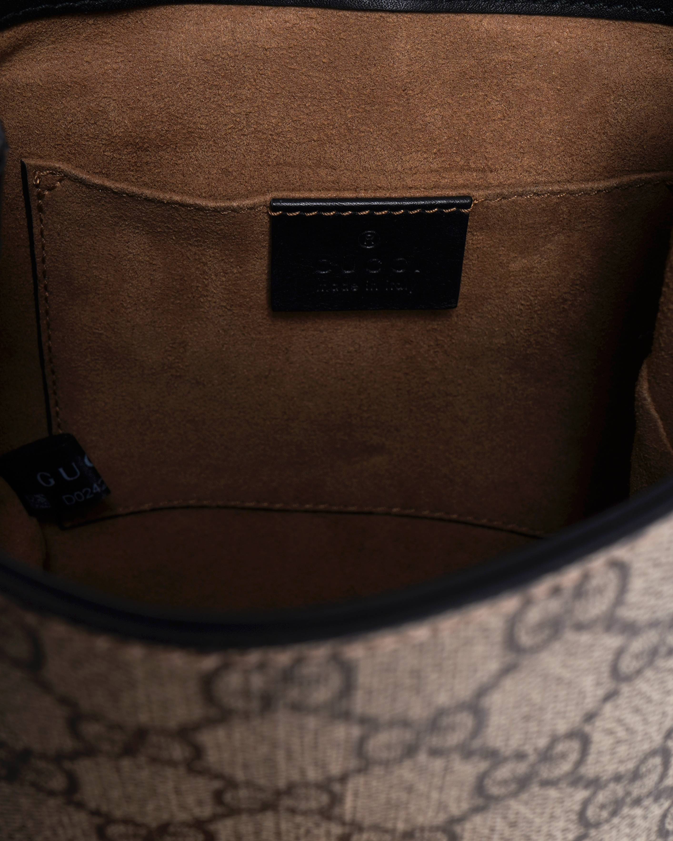 Gucci gg supreme padlock Mini backpack