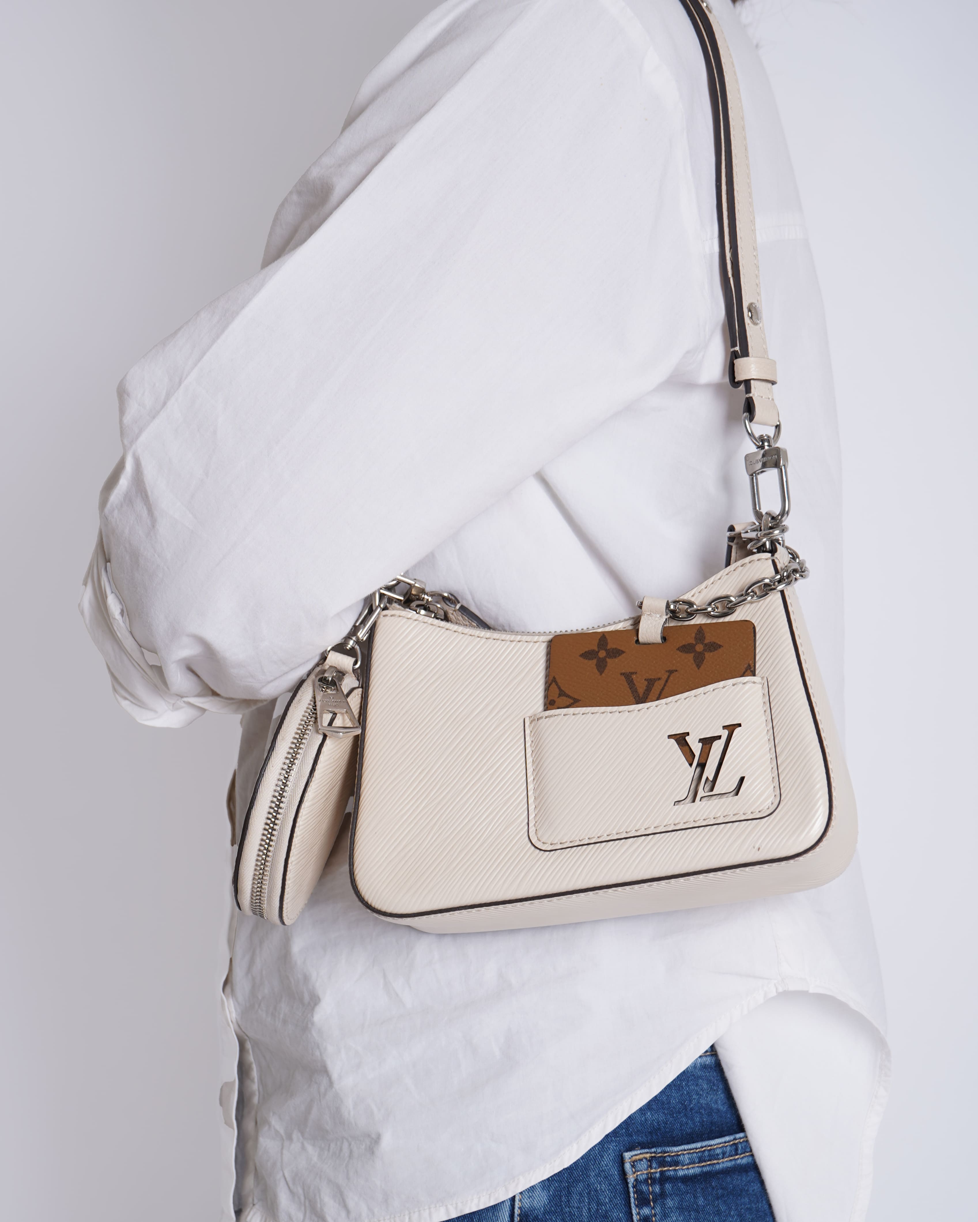 Louis Vuitton Marelle Shoulder Bag In White