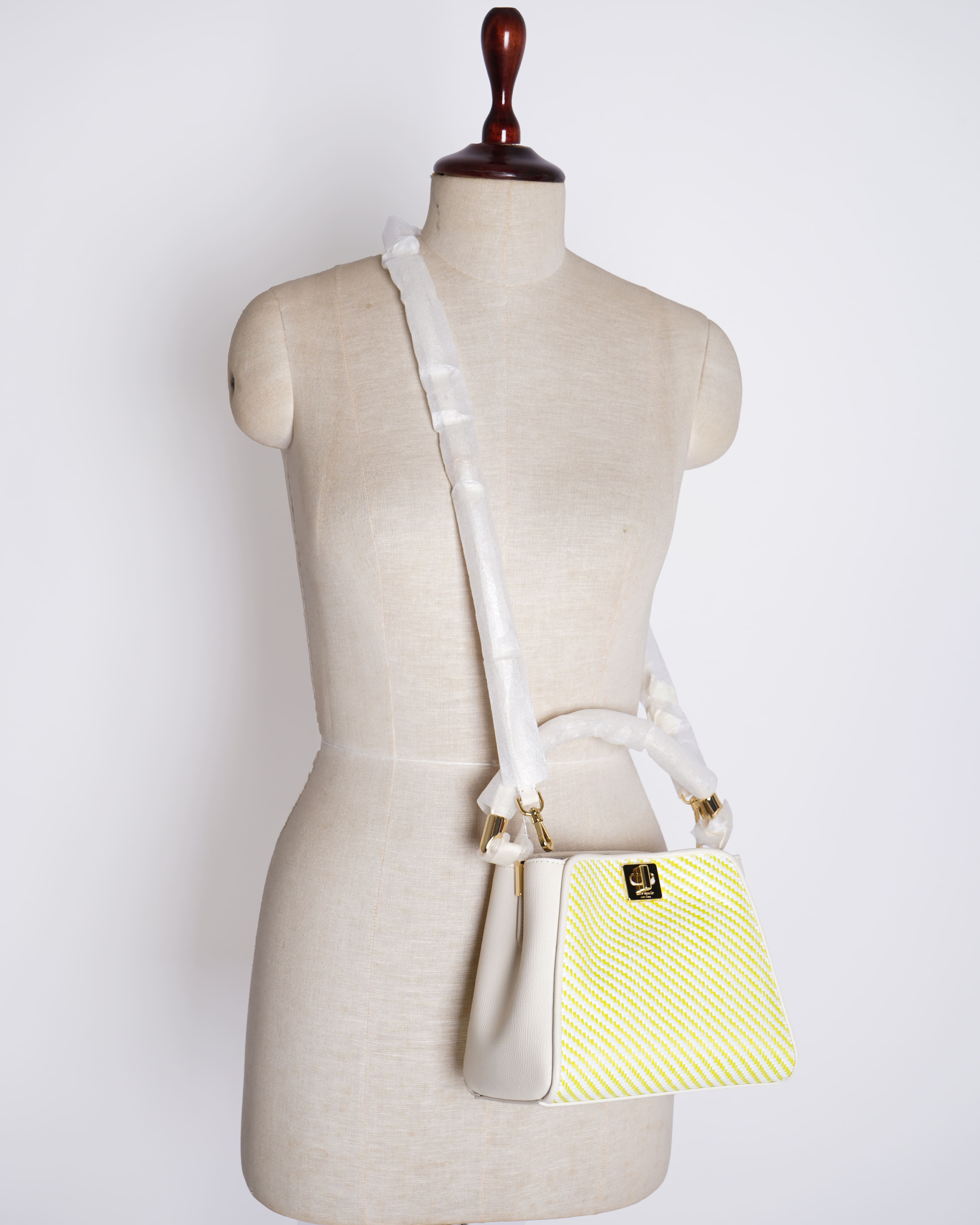 New Kate Spade Phoebe Straw Small Top Handle Bag