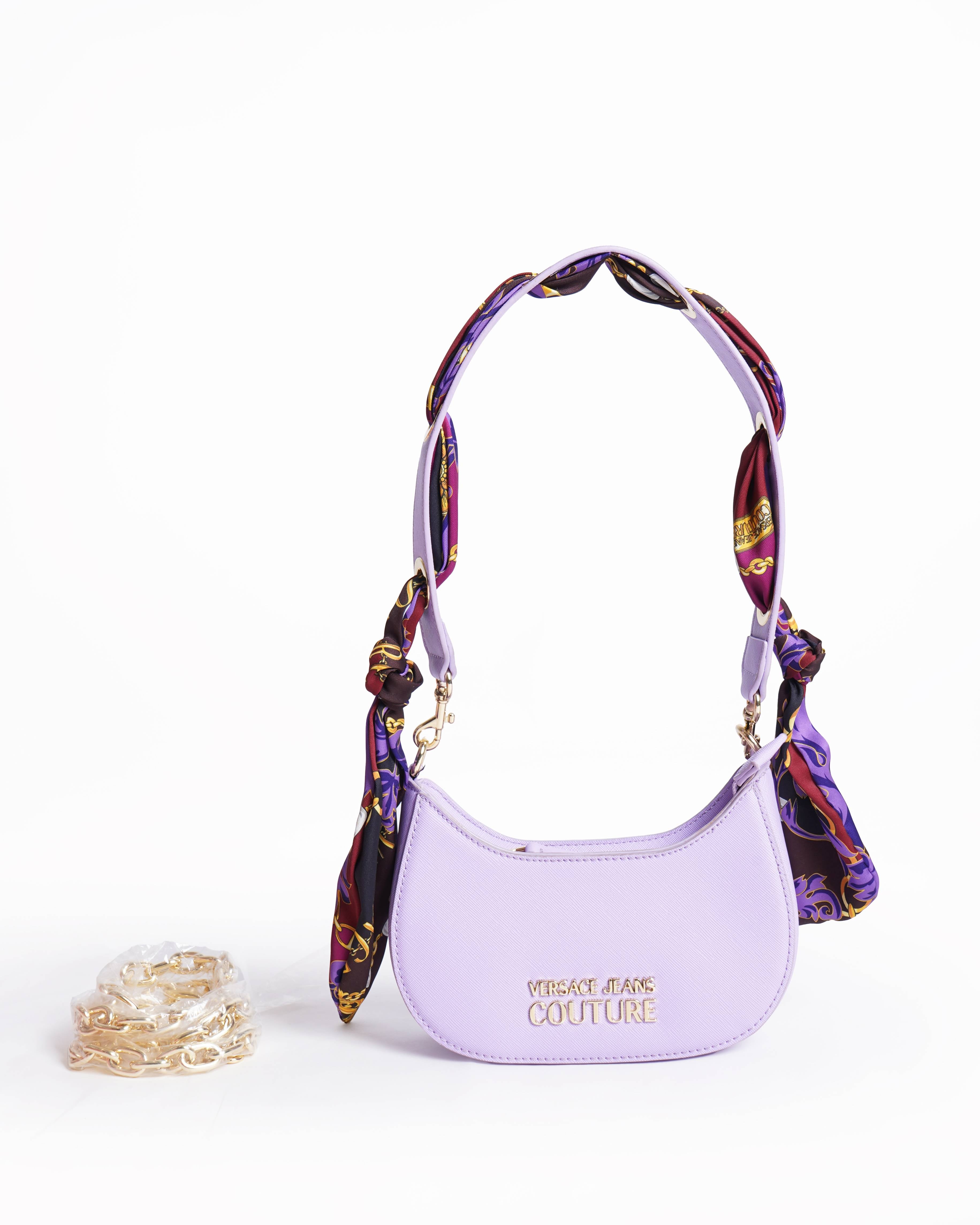 New Versace Jeans Couture Saffiano leather handbag