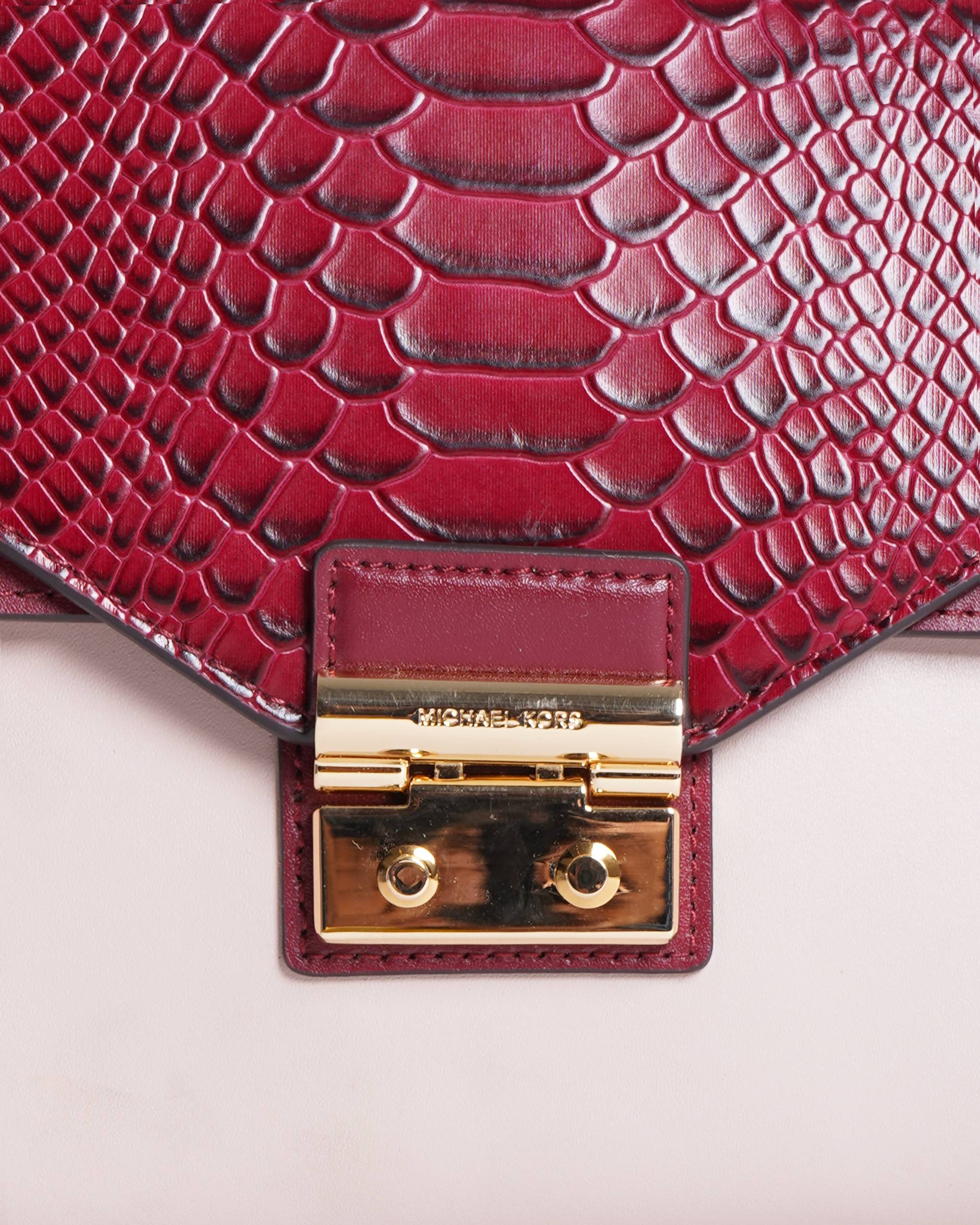 Michael kors python sloan Satchel bag
