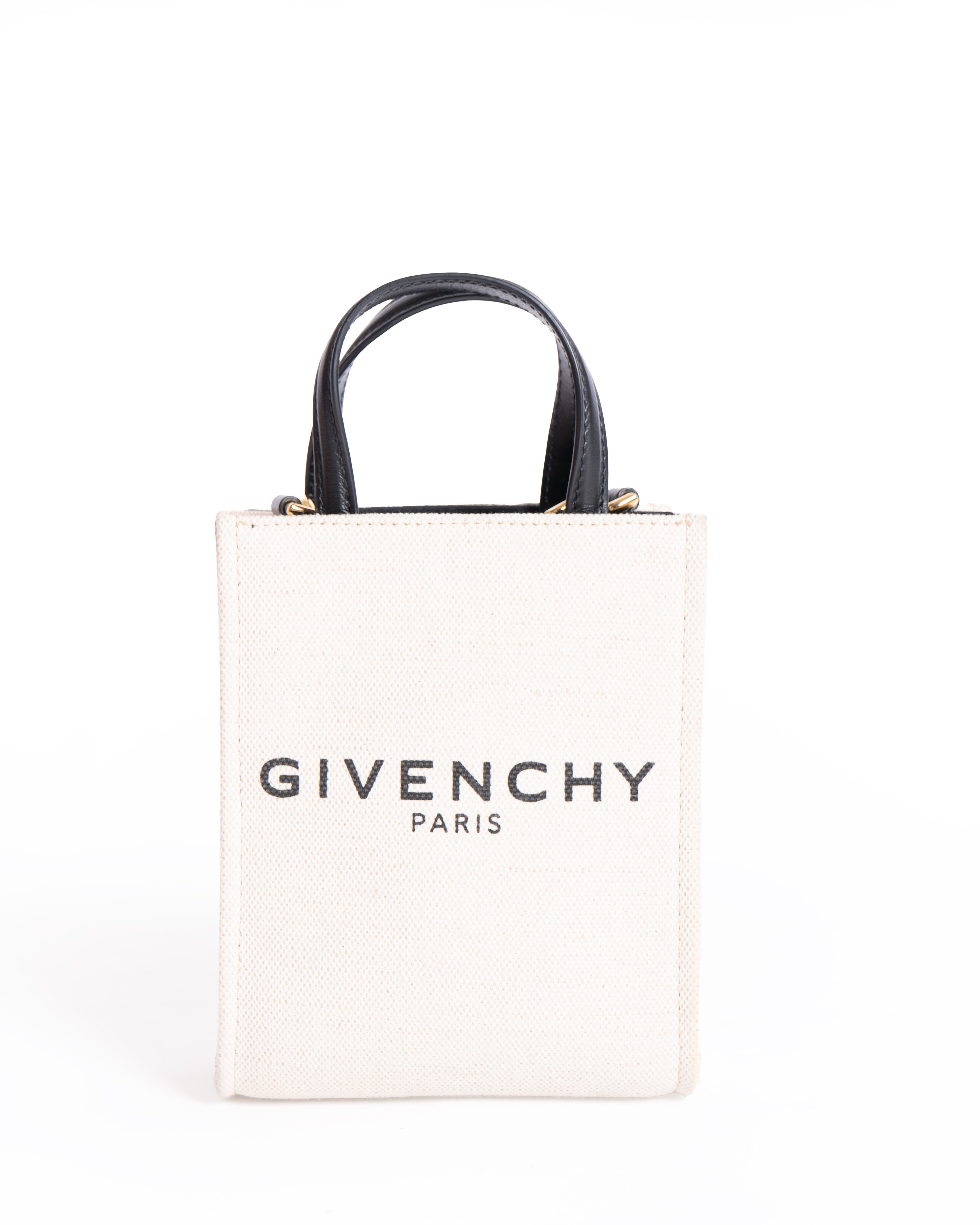 New Givenchy G Linen Rectangular Mini Tote