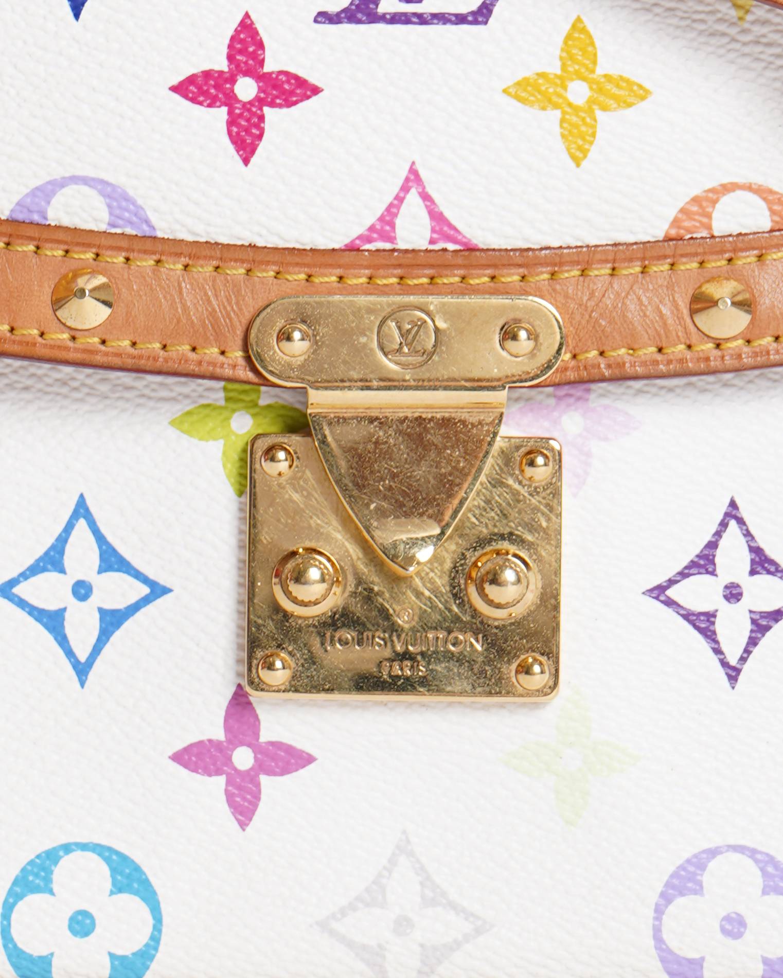 Louis Vuitton Sologne Shoulder Bag In White With Multicolour Monogram