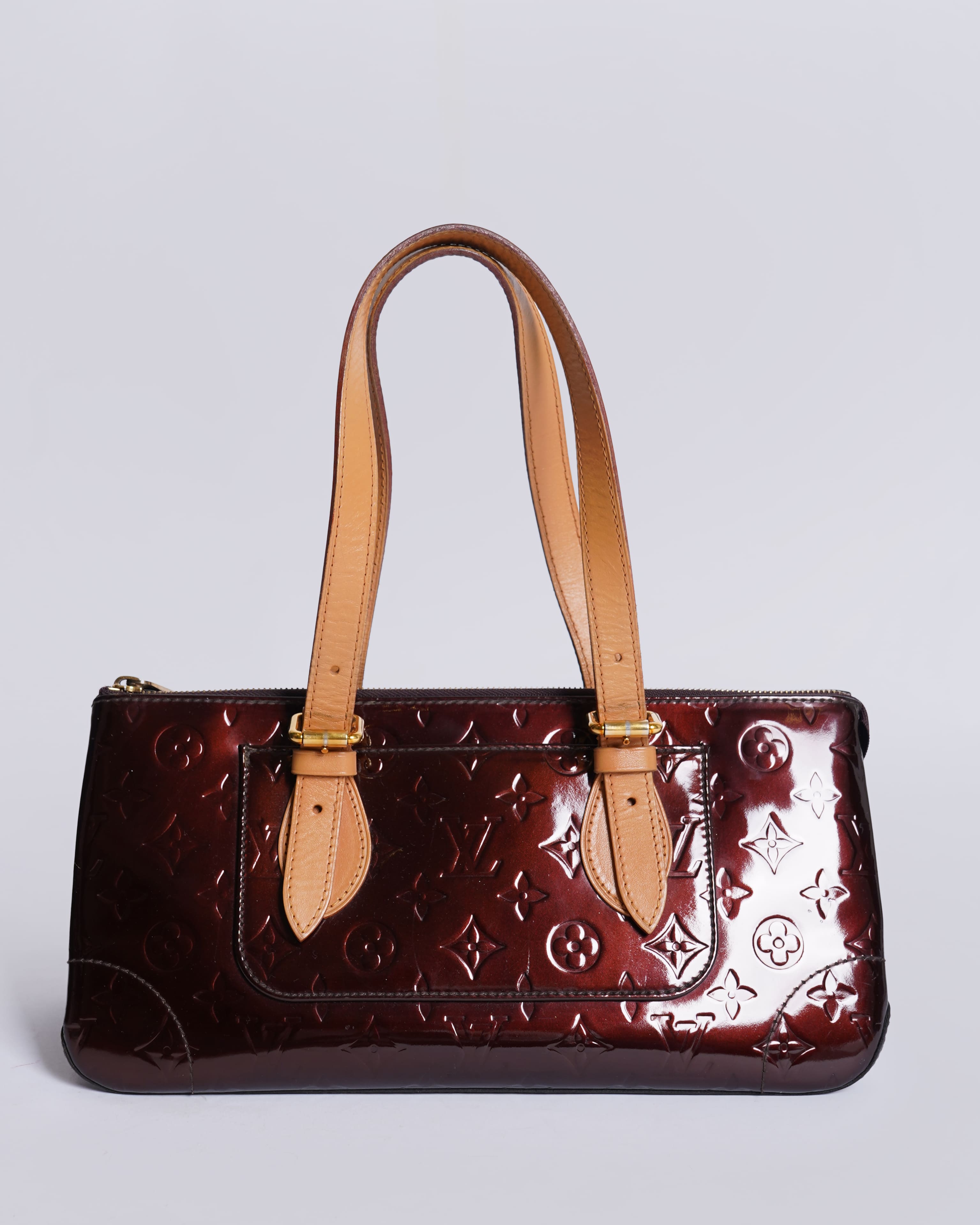 Louis Vuitton Ebene Copper Colour Amarante Monogram Vernis Shoulder Bag