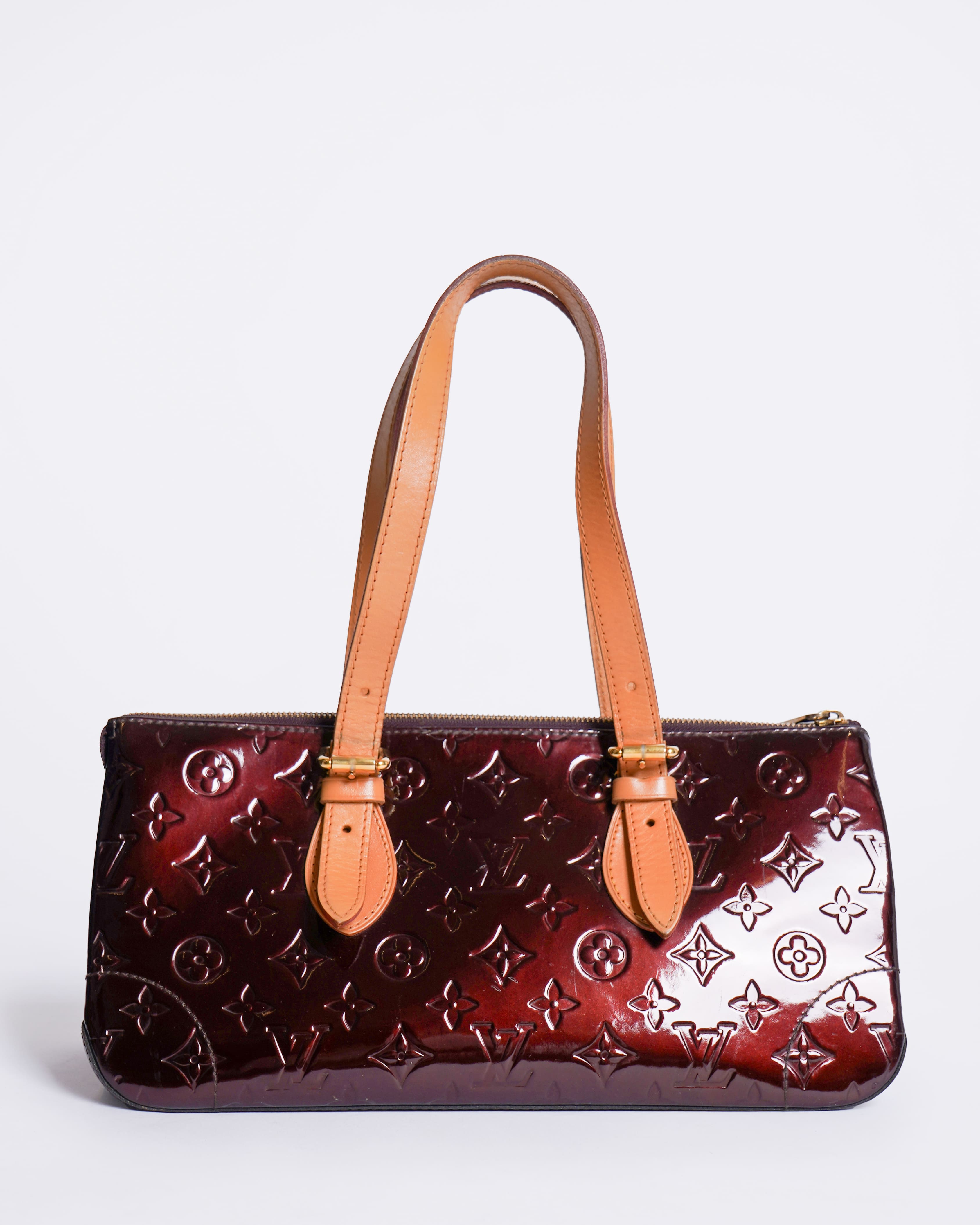 Louis Vuitton Ebene Copper Colour Amarante Monogram Vernis Shoulder Bag