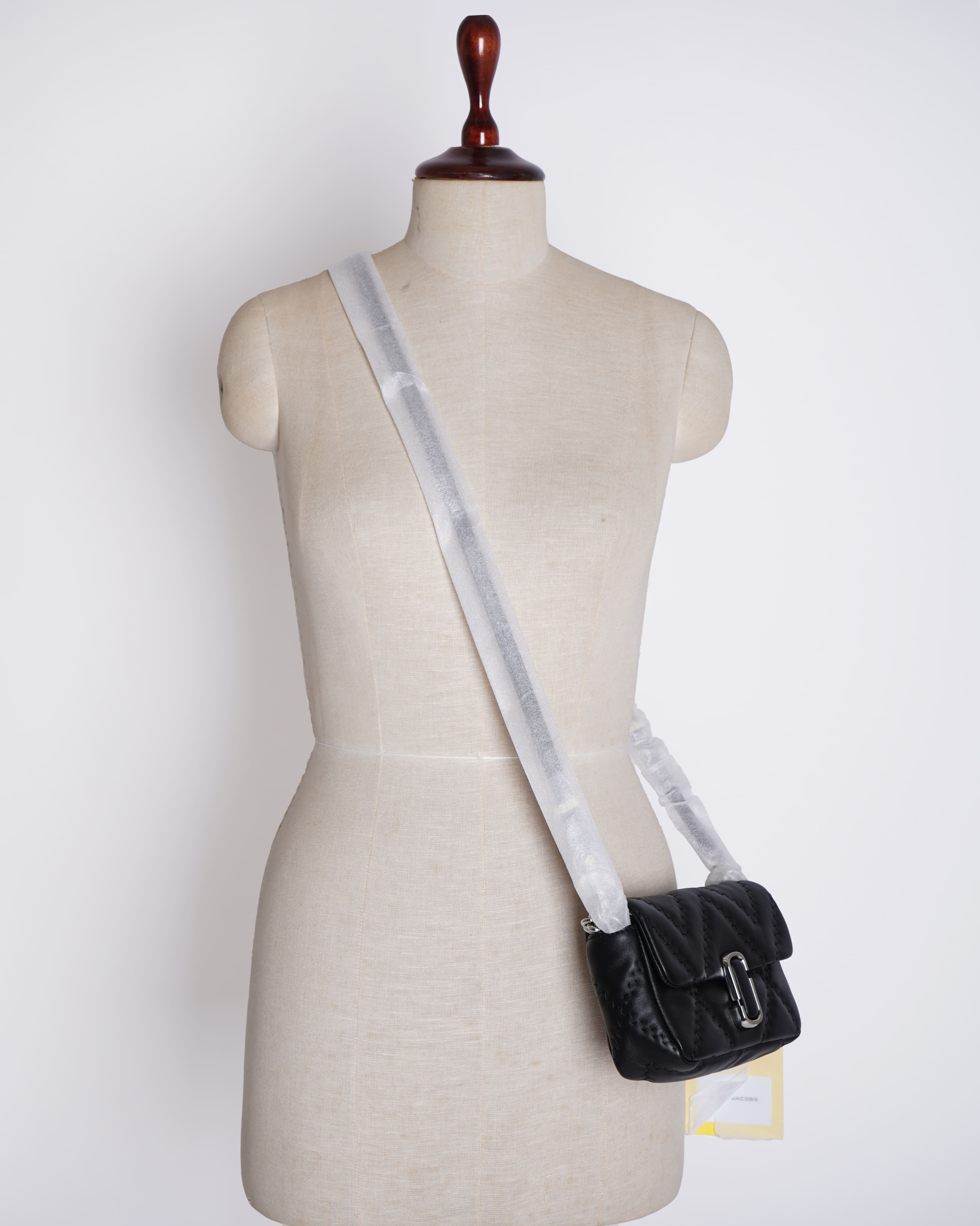New Marc Jacob Quilted Crossbody In Black