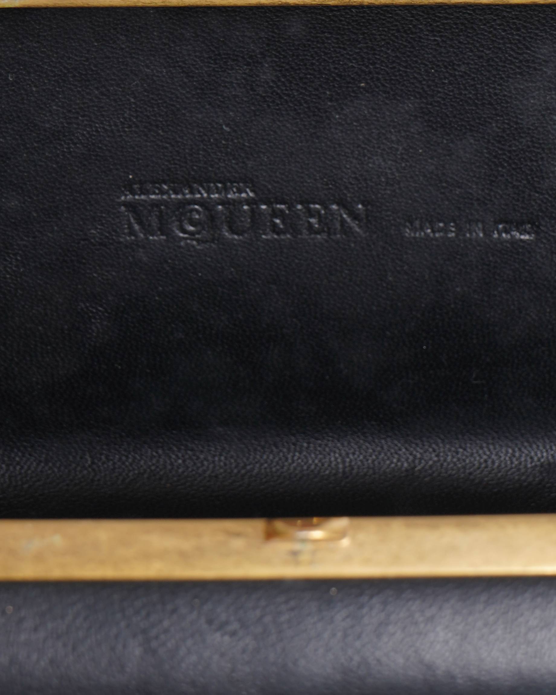 Alexander mcqueen panther knuckle duster clutch