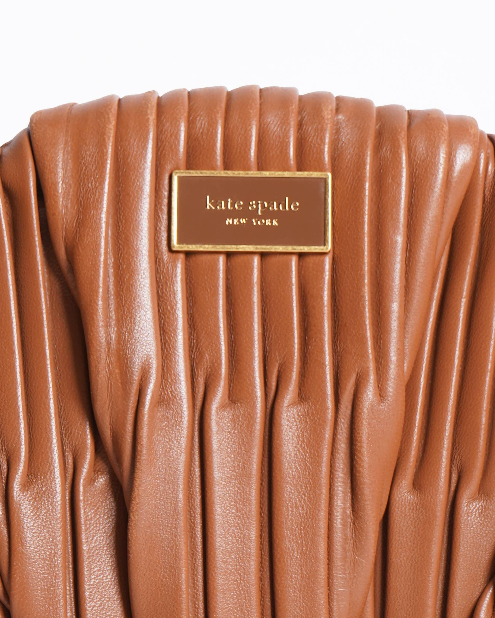 Kate spade patisserie pleated 3d croissant clutch