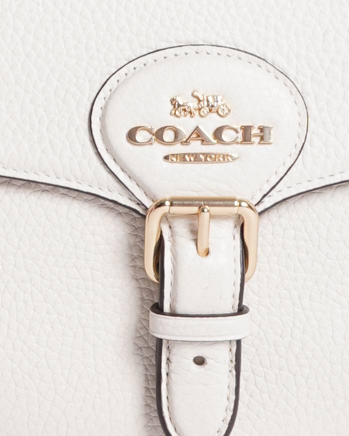 New Coach amelia white saddle bag