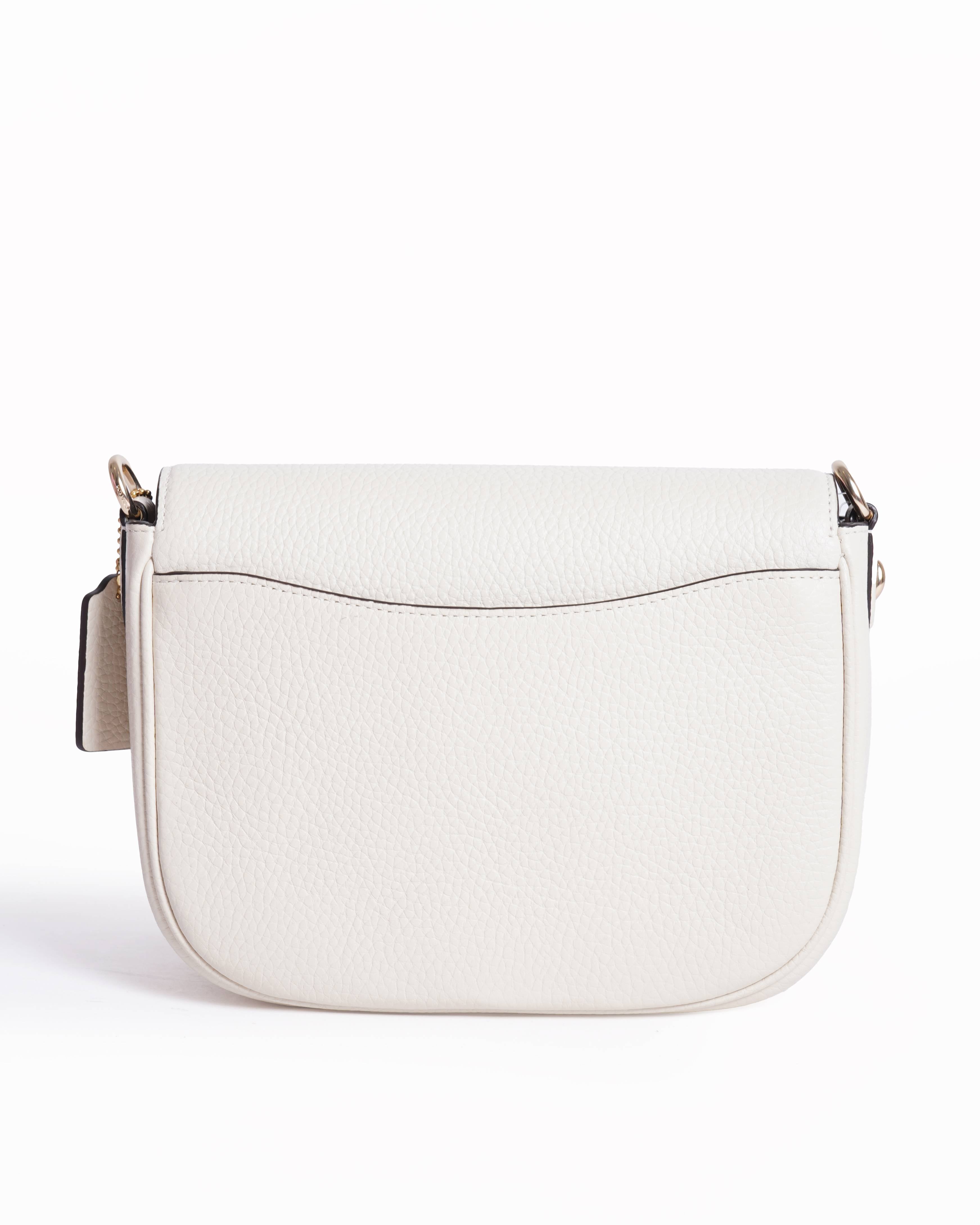 New Coach amelia white saddle bag