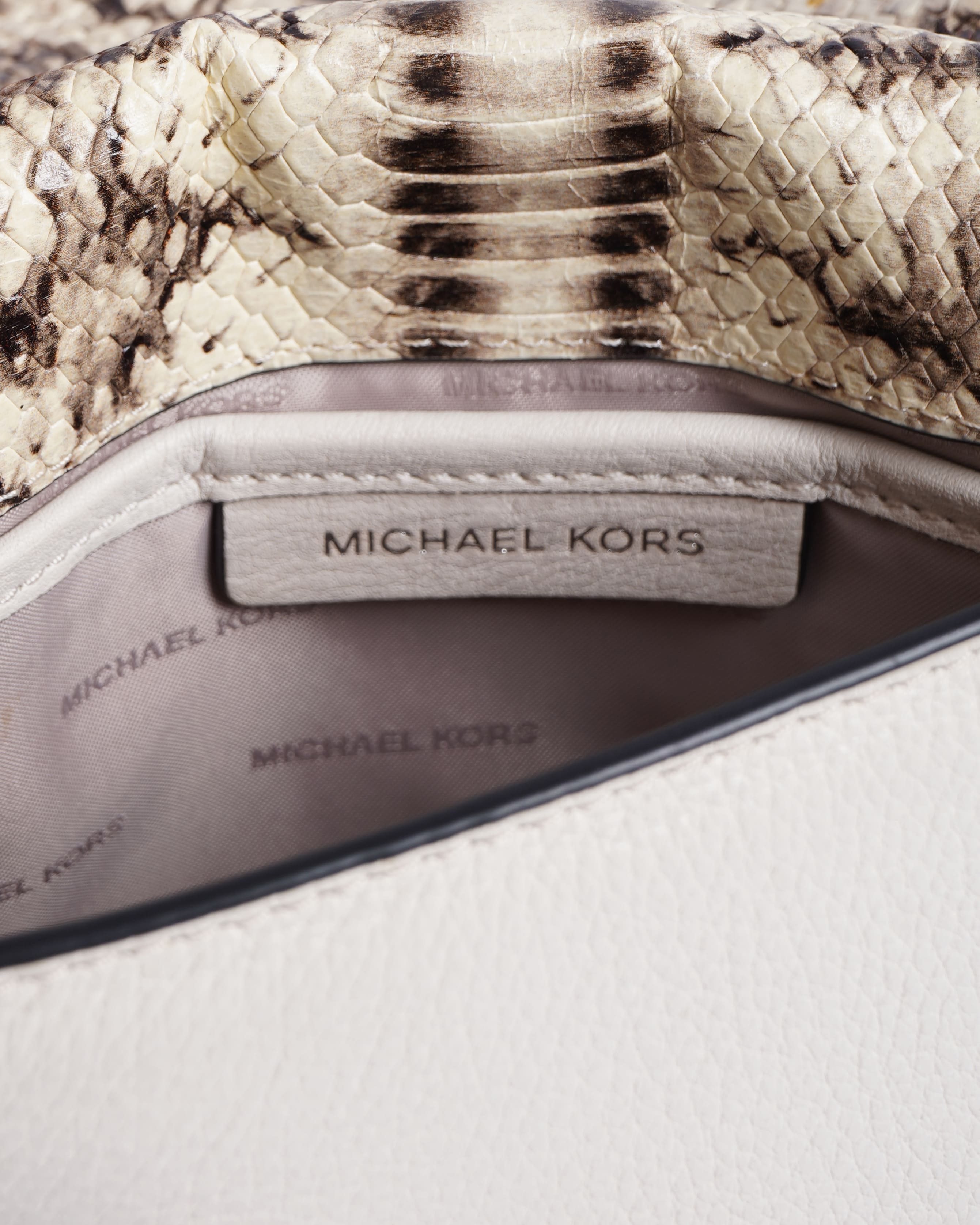 Michael kors embossed leather dome crossbody bag