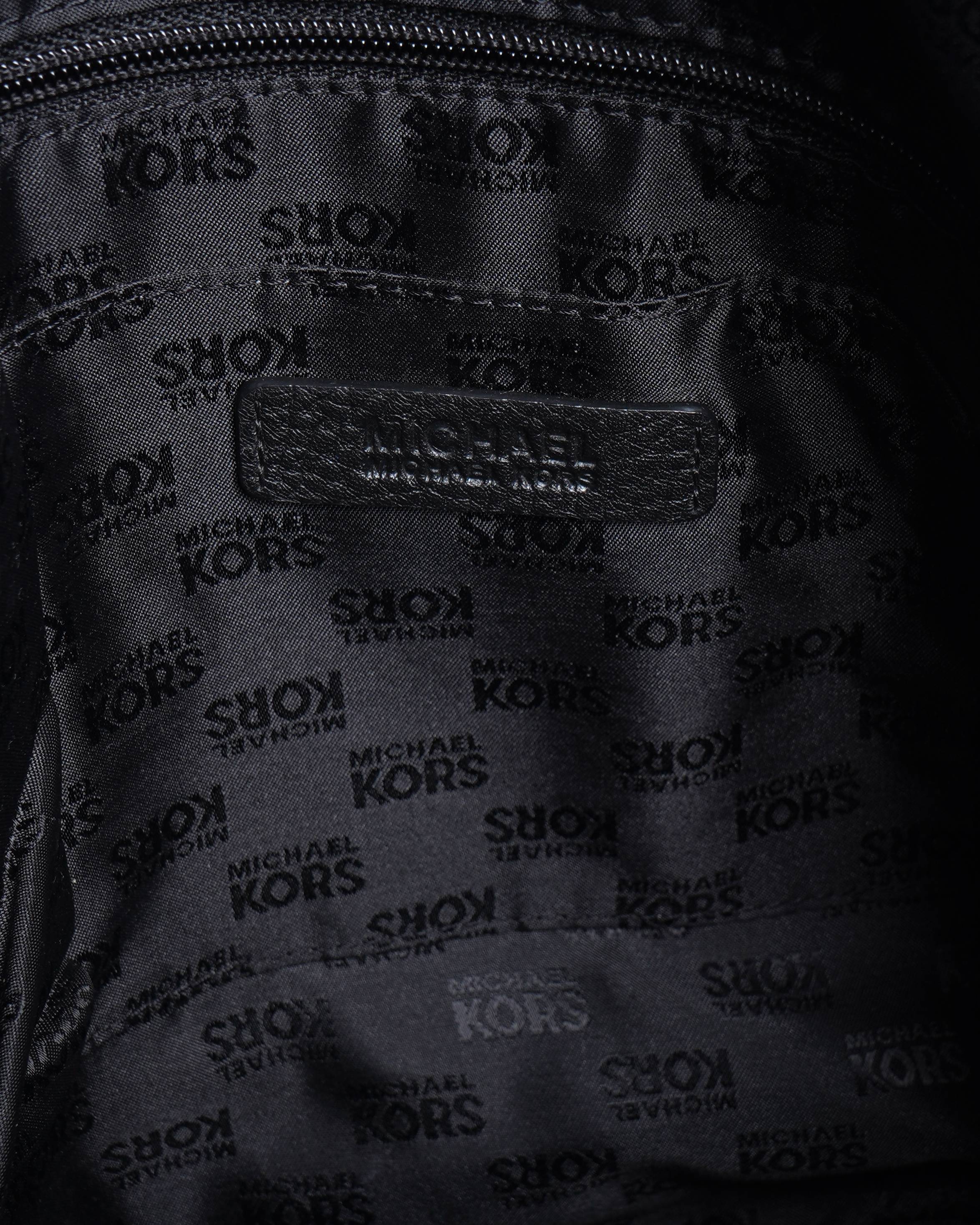 Michael Kors Black Grained Leather Bedford Legacy Satchel