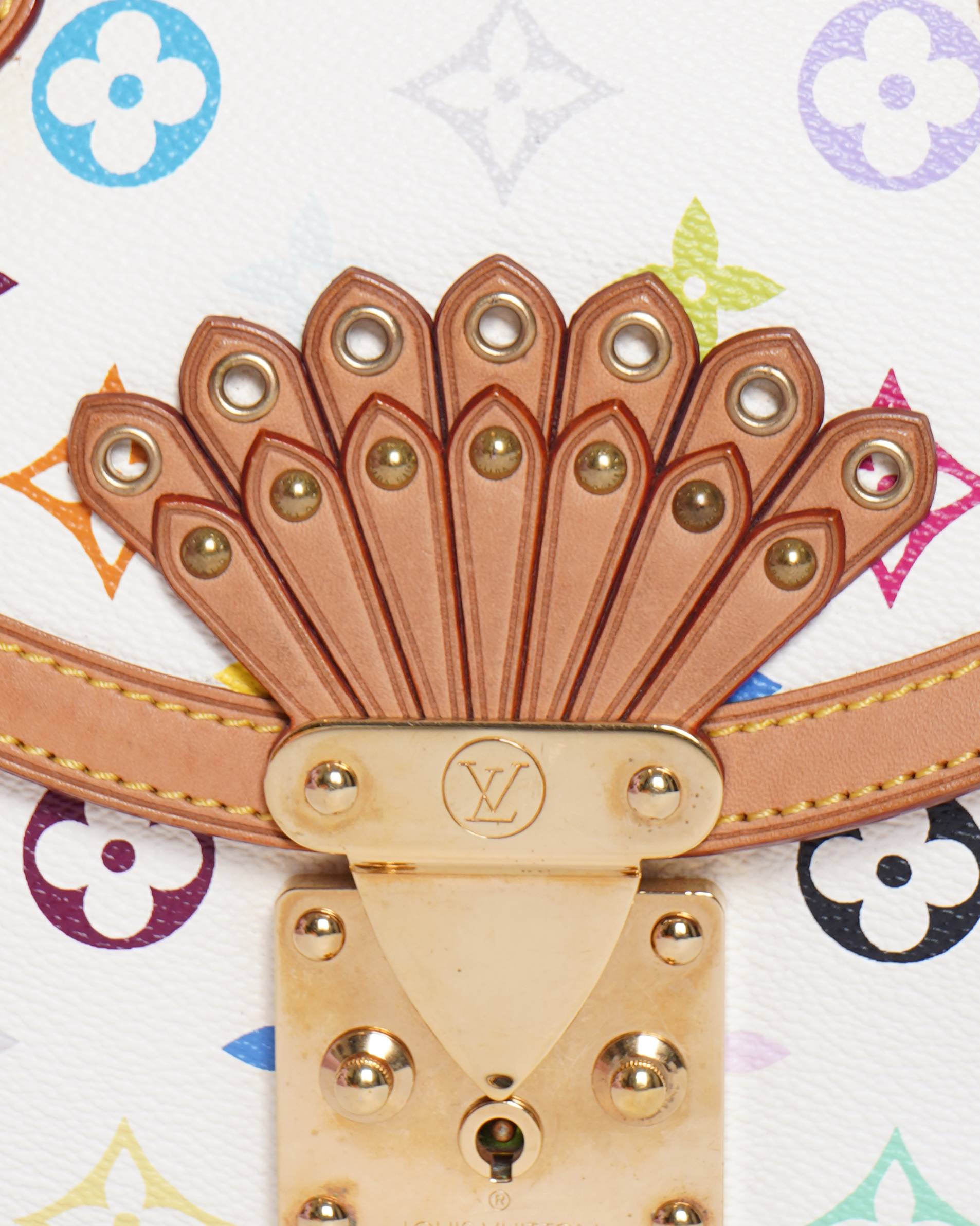 Louis Vuitton White Monogram Multicolour Limited Edition Gracie Handbag