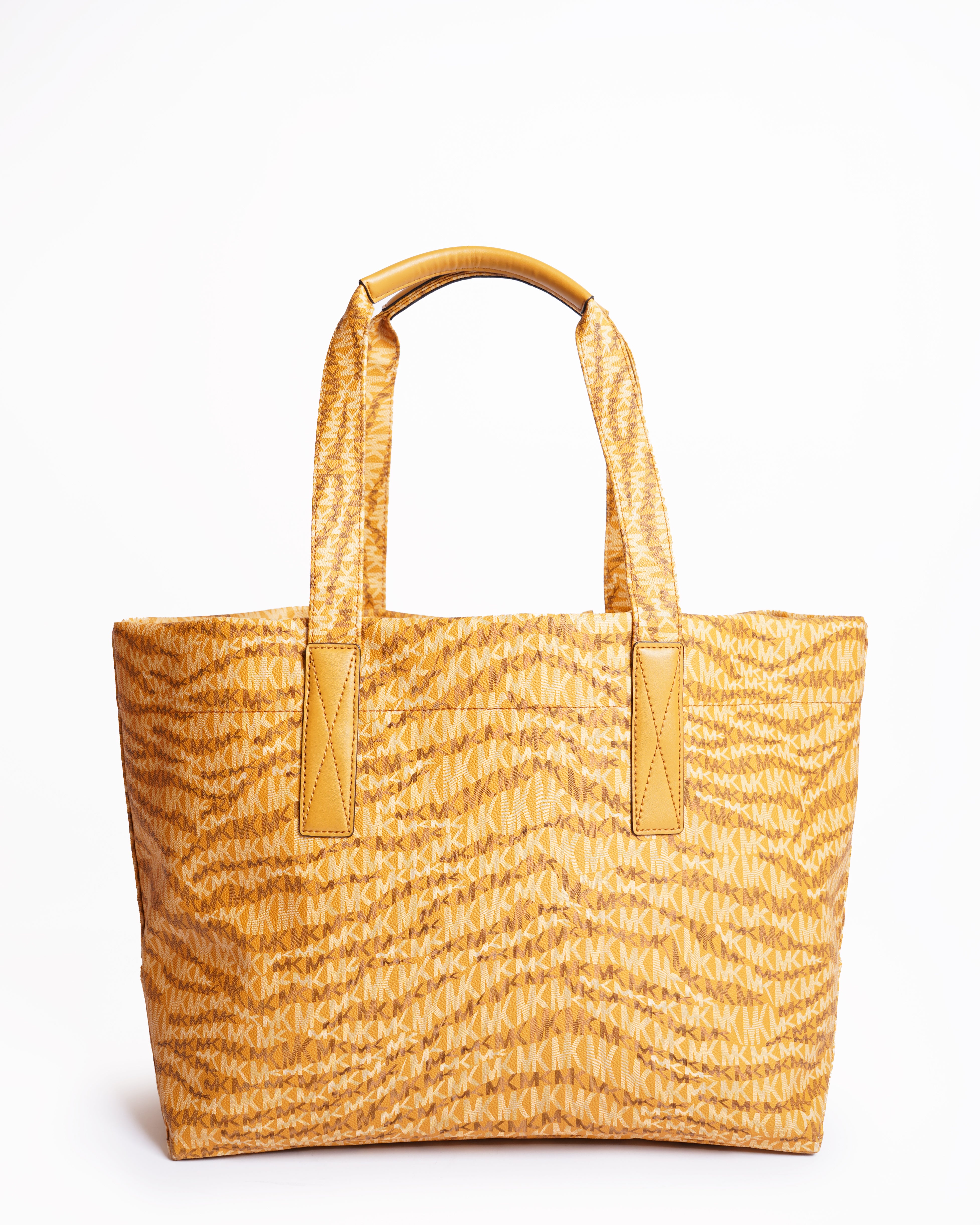 Michael Kors Jet Set Tote In Yellow