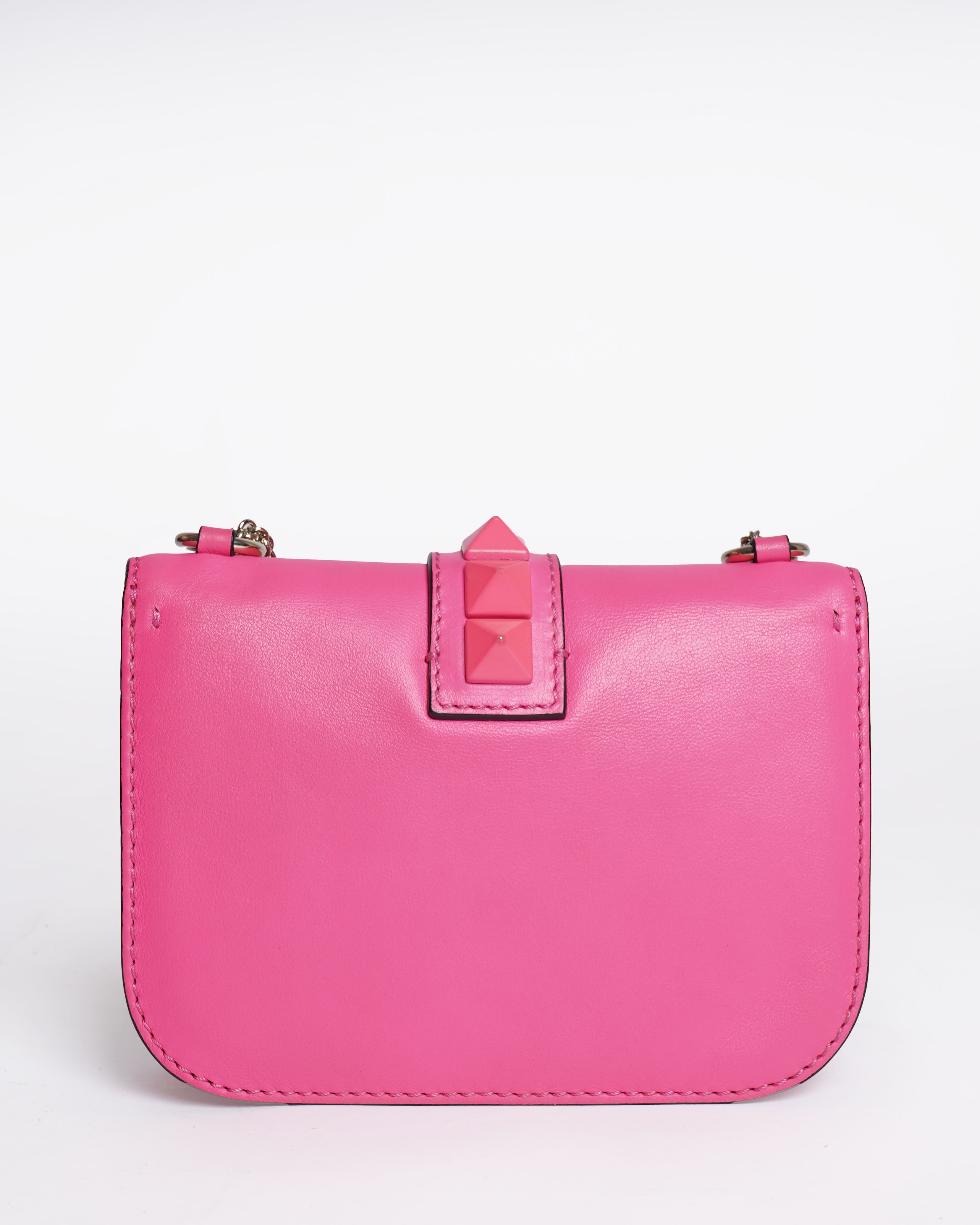 Valentino Rockstud goam lock pink shoulder Bag