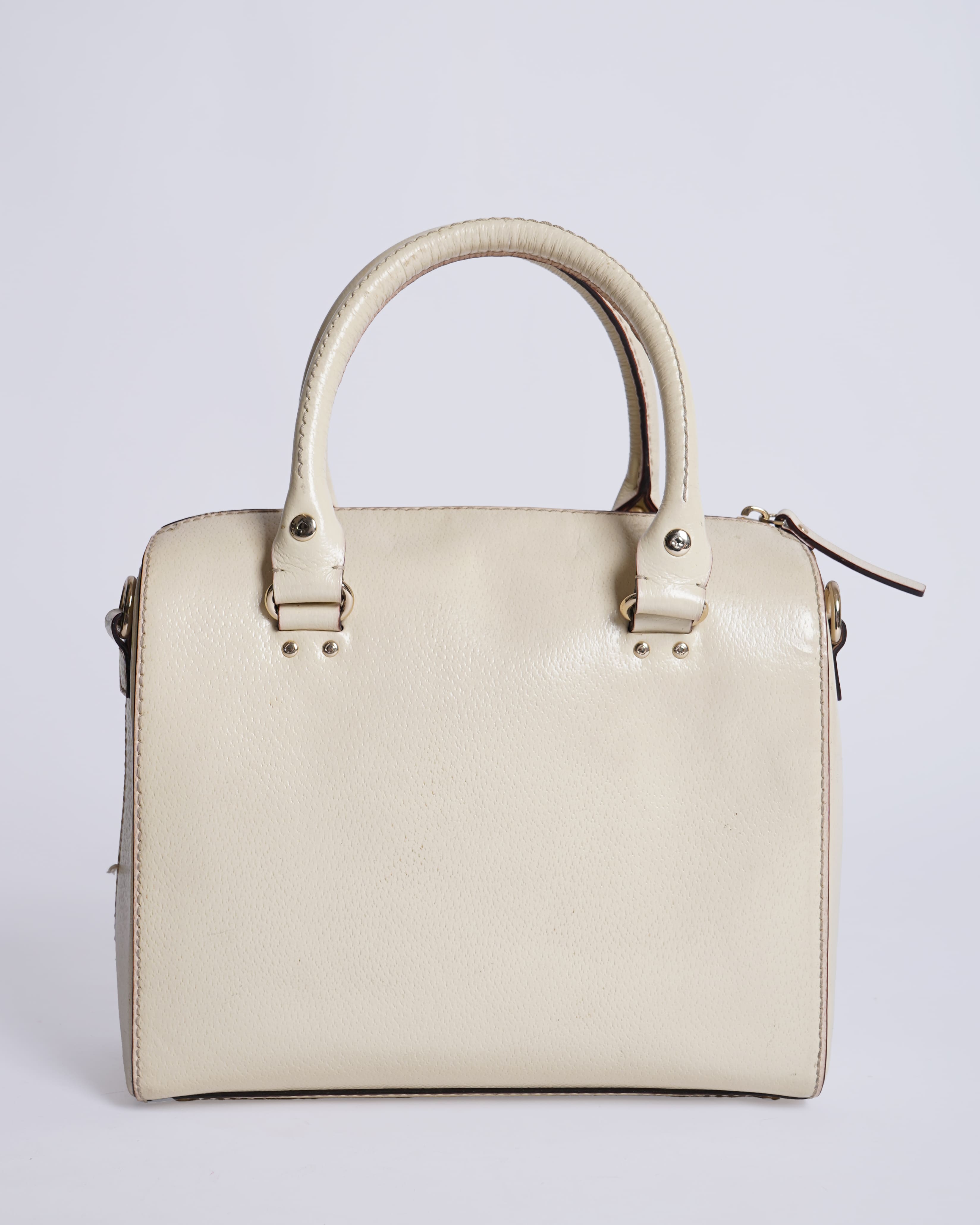 Kate spade white top handle bag