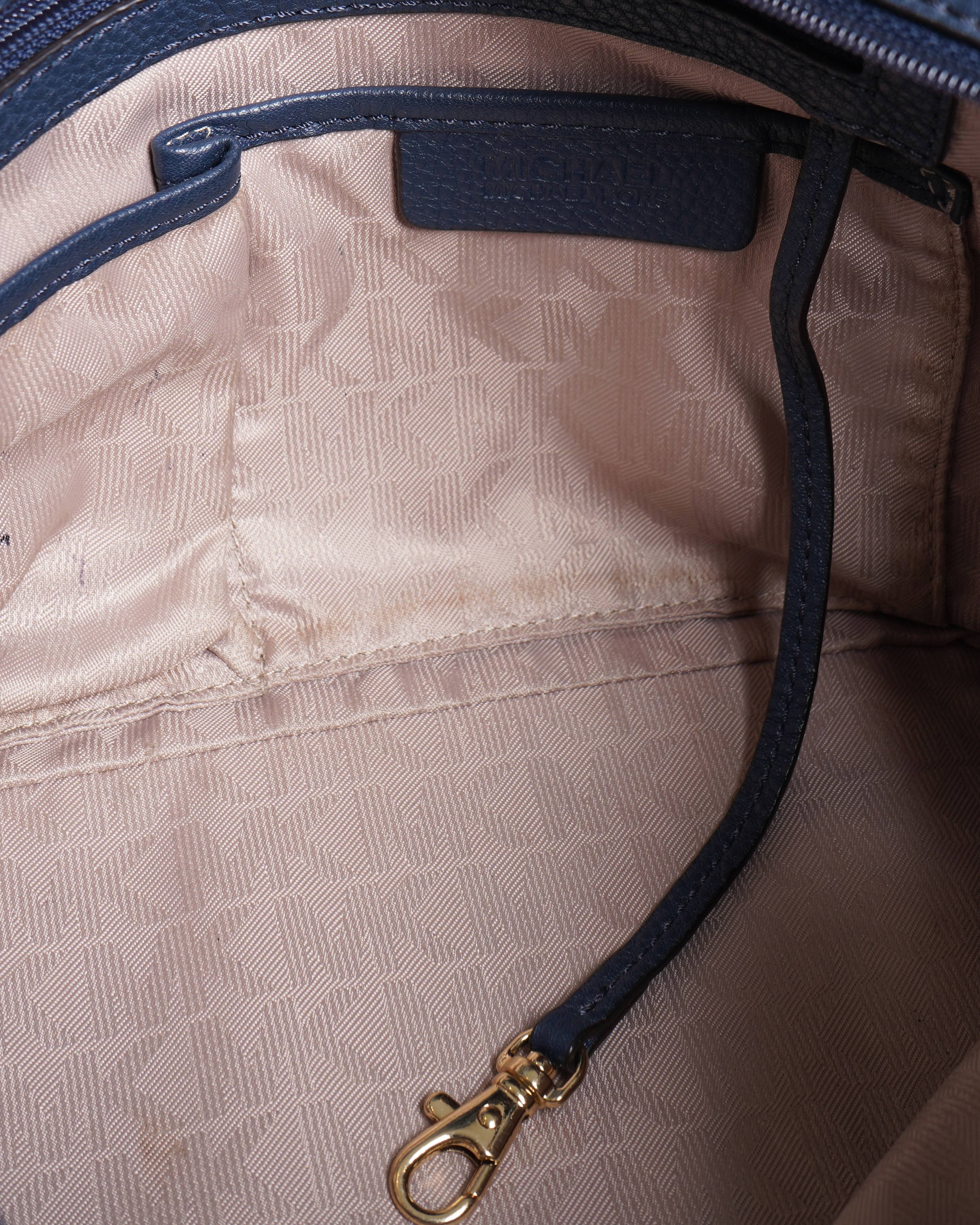 Michael Kors Small Handbag In Navy Blue