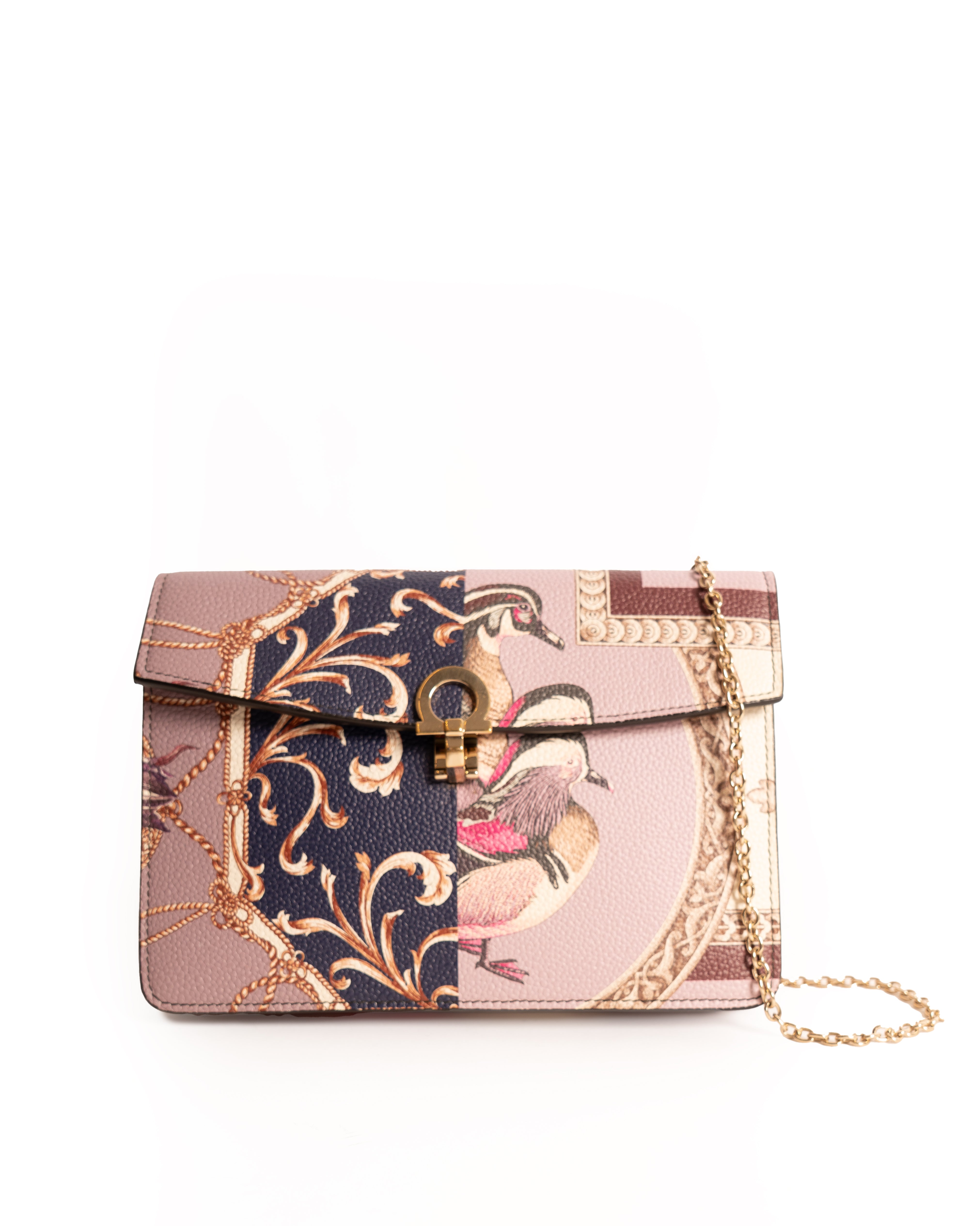 Salvatore Ferragamo Foulard Print Crossbody Bag Multiple colors