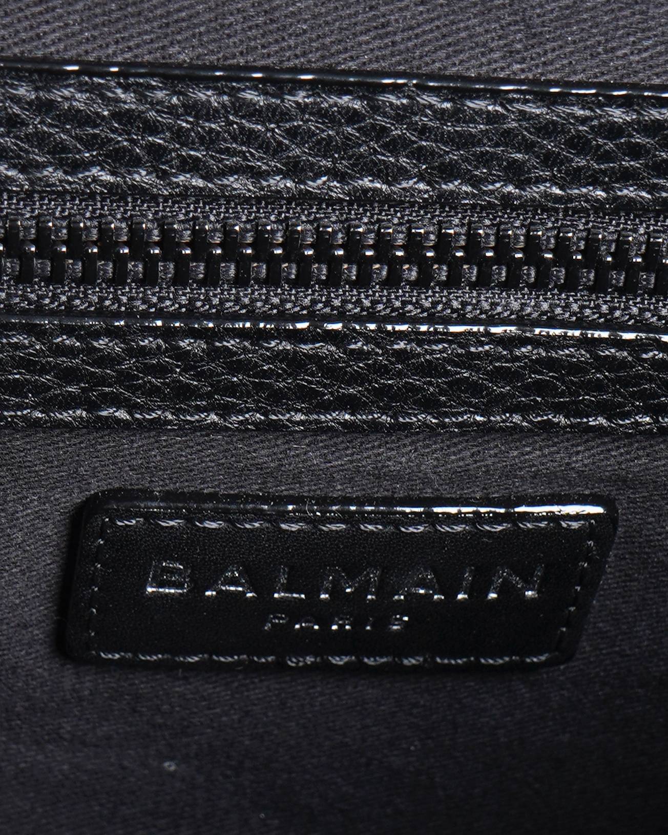 New Balmain B-Buzz mini leather crossbody bag