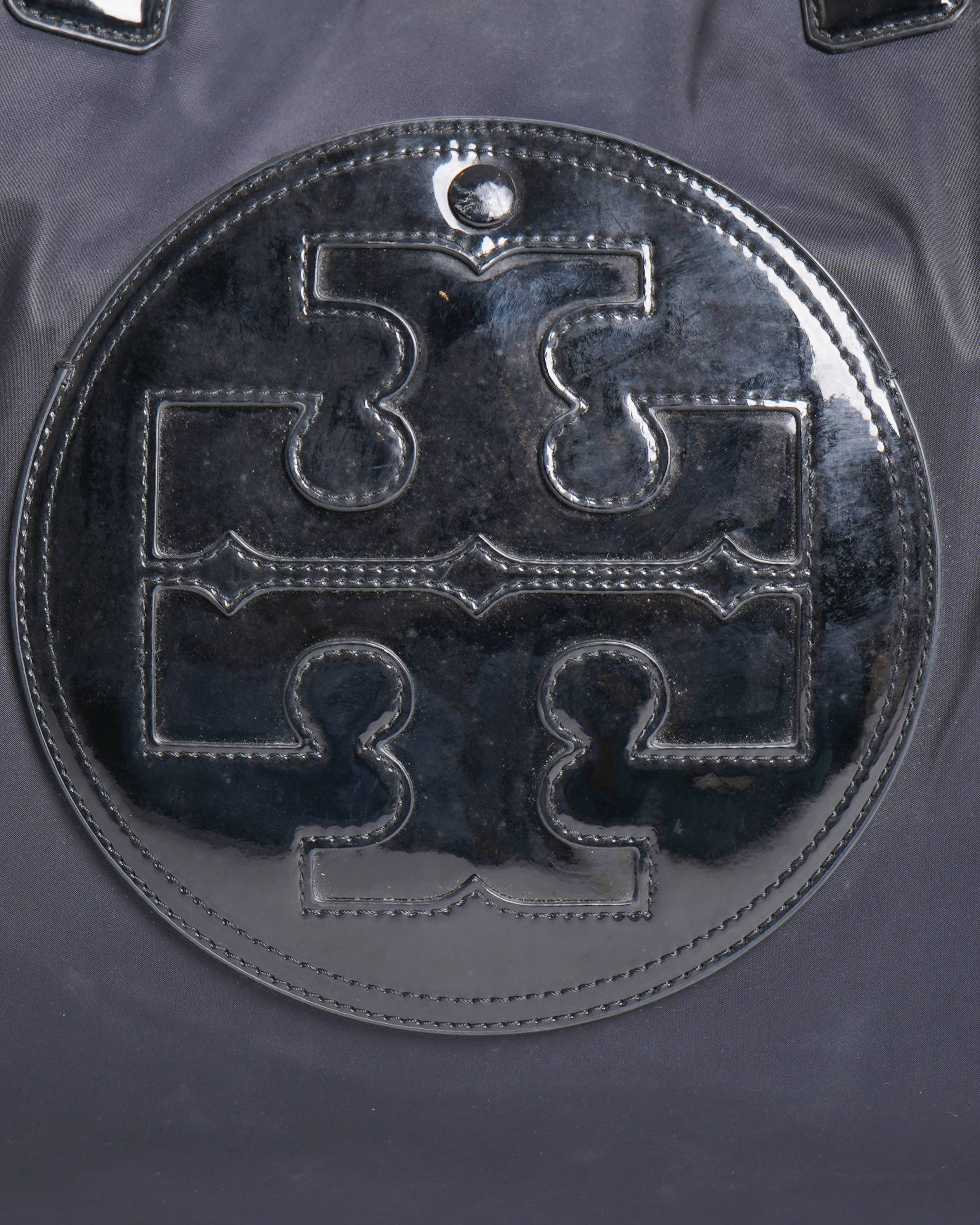 Tory Burch
Black Nylon and Patent Leather Medium Ella Tote