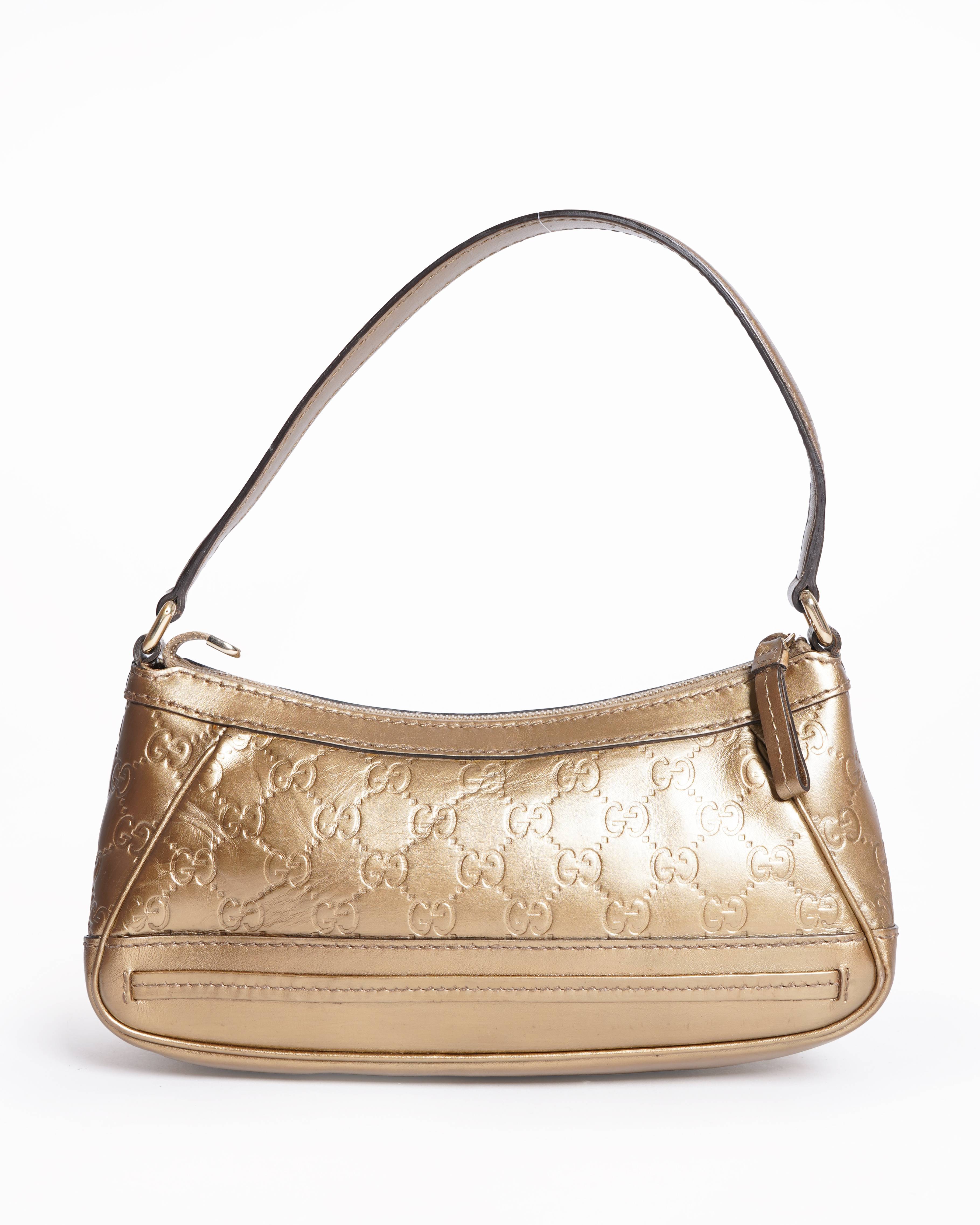 Gucci Mayfair Guccissima Leather White One Shoulder Bag