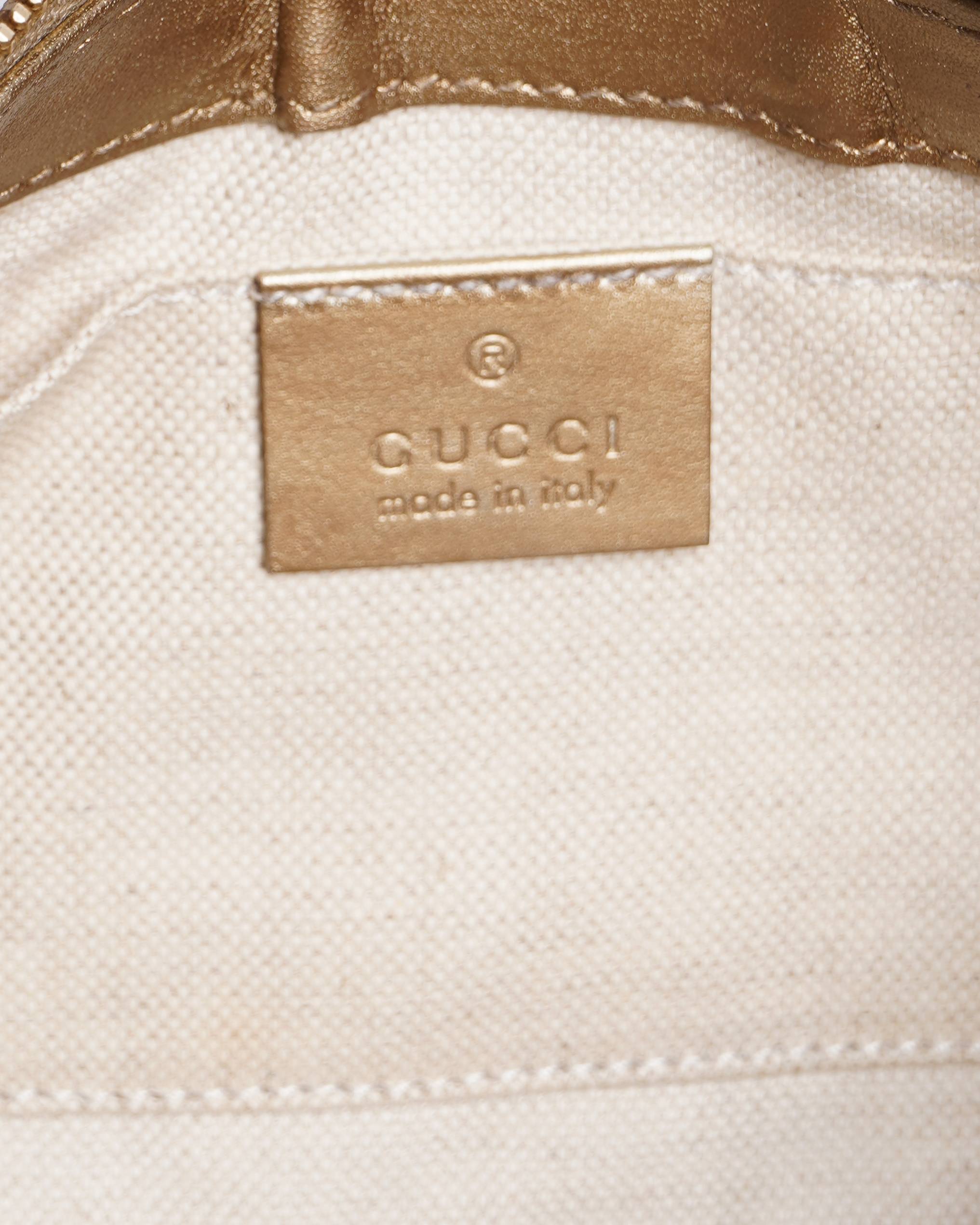 Gucci Mayfair Guccissima Leather White One Shoulder Bag