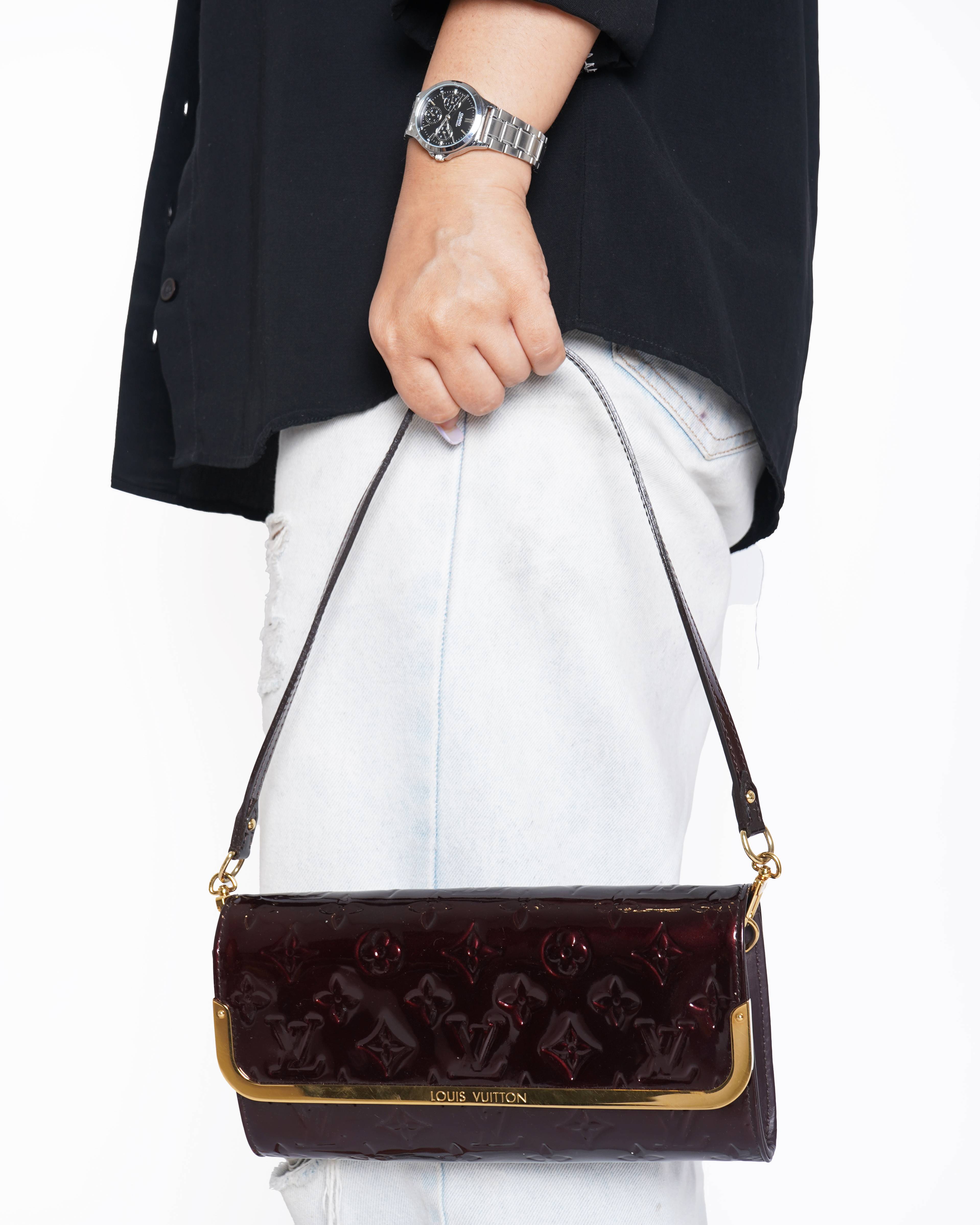 Louis Vuitton Amarante Monogram Vernis Rossmore MM Bag