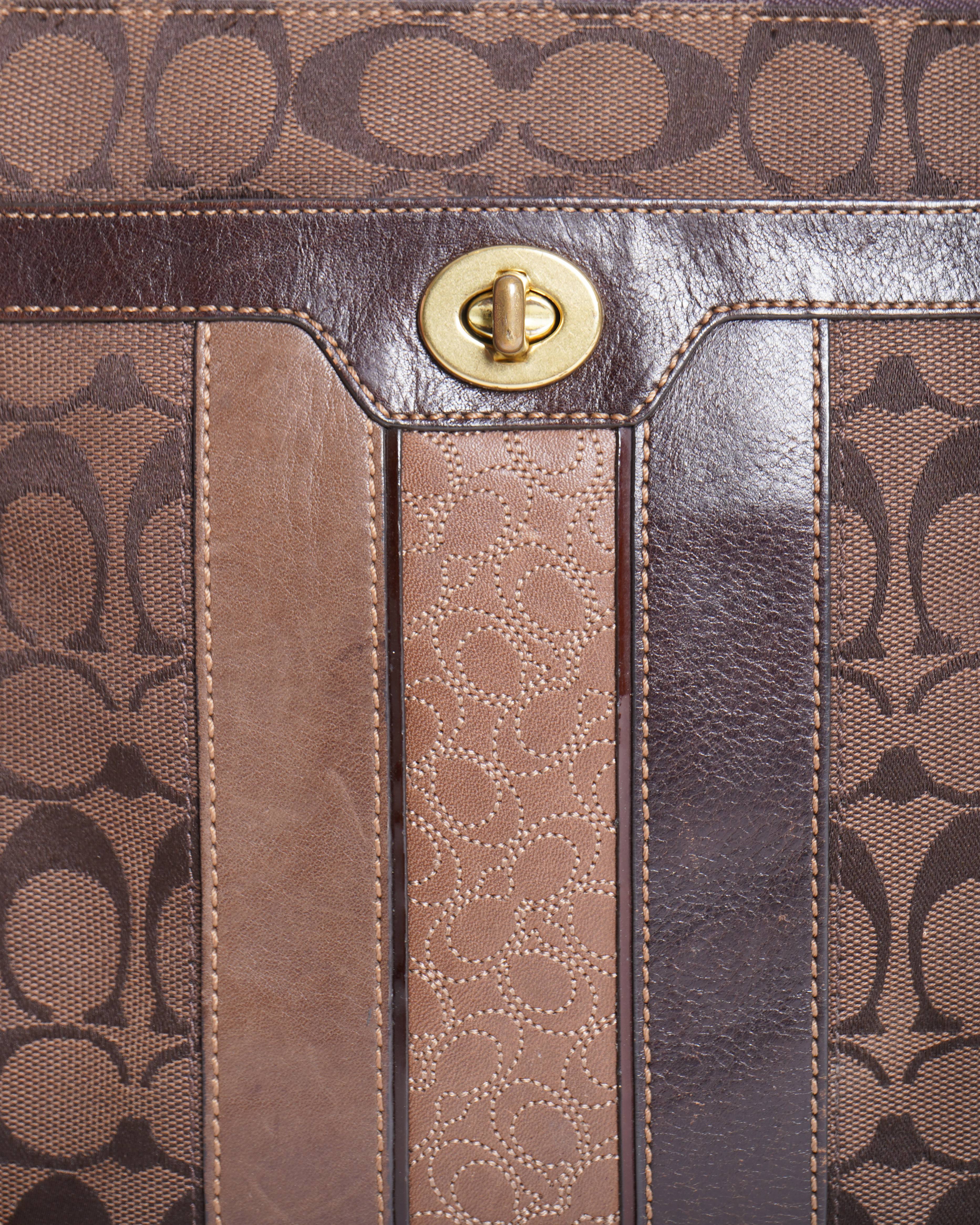 Coach Brown/Tan Messenger Bag