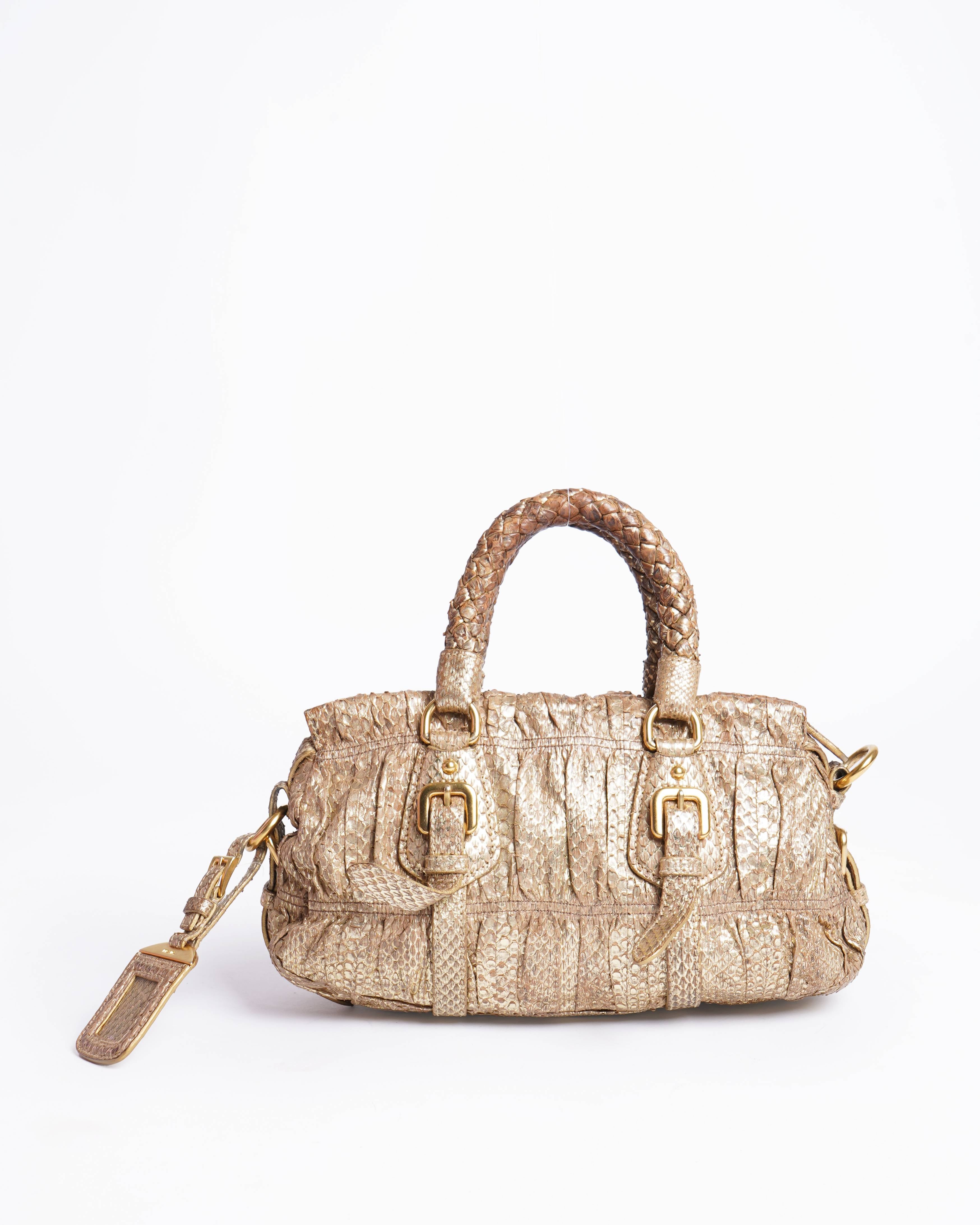 Prada Ayers Gaufré Handle Bag