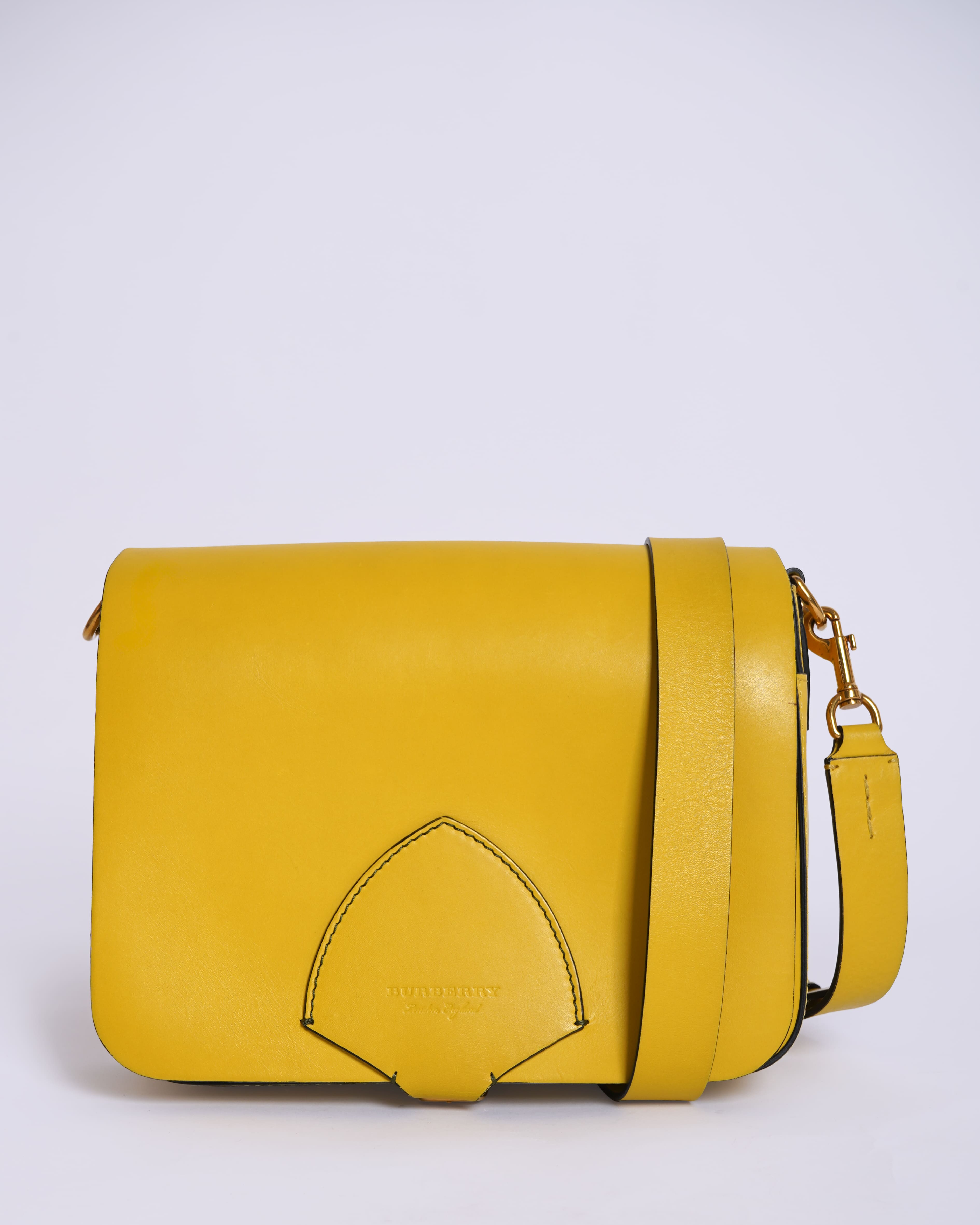 Burberry Yellow Bridle Square Crossbody Bag