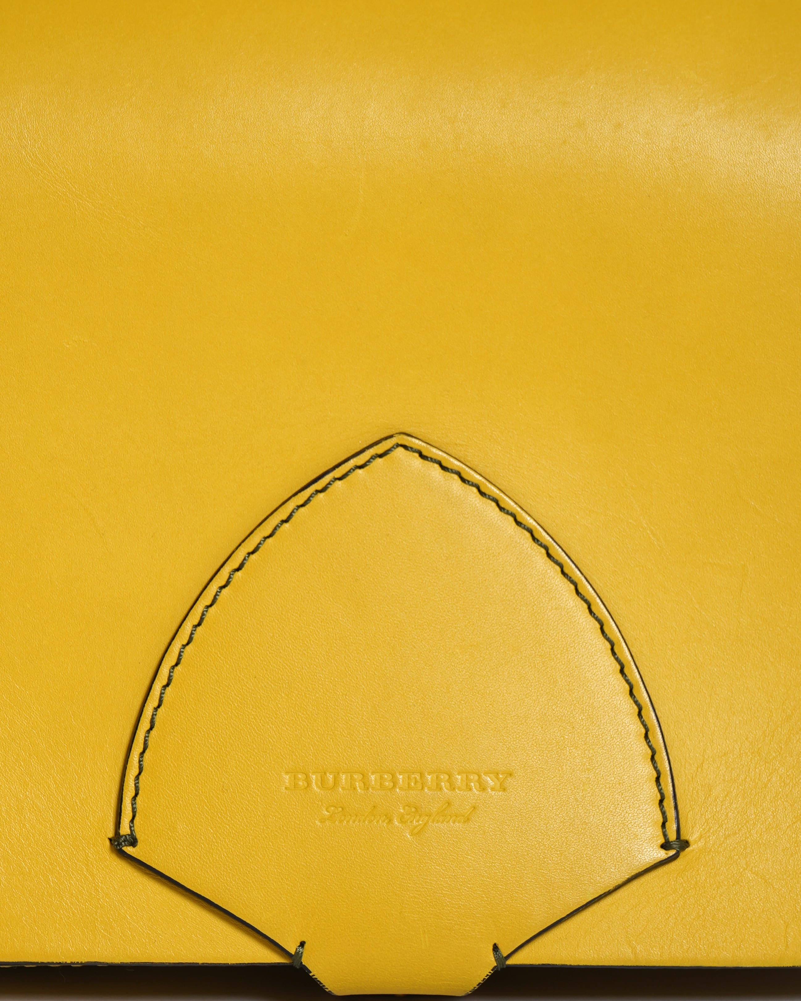 Burberry Yellow Bridle Square Crossbody Bag