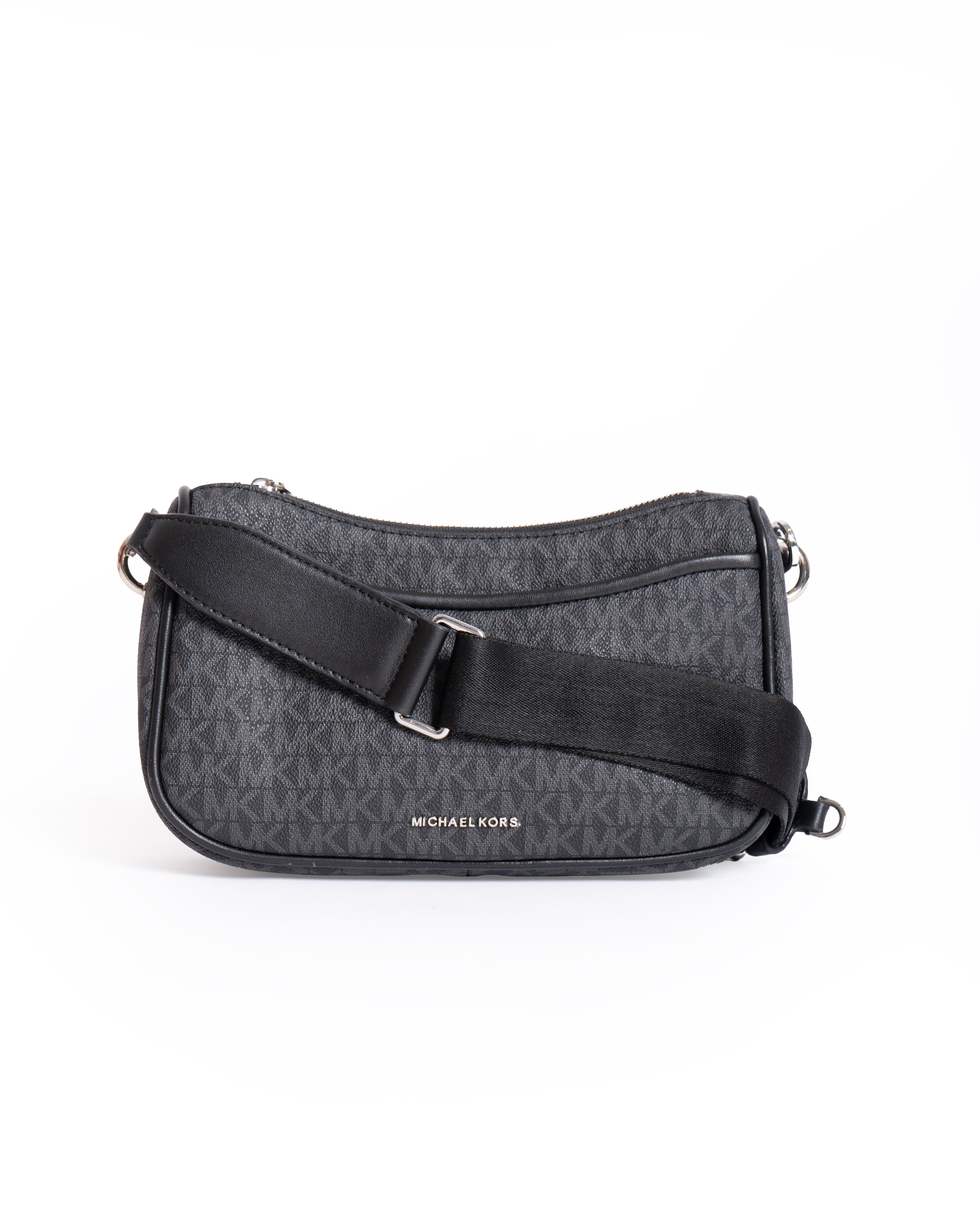 Michael Kors Jet Set Medium Logo and Leather Crossbody Bag with Case for Apple AirPods Pro