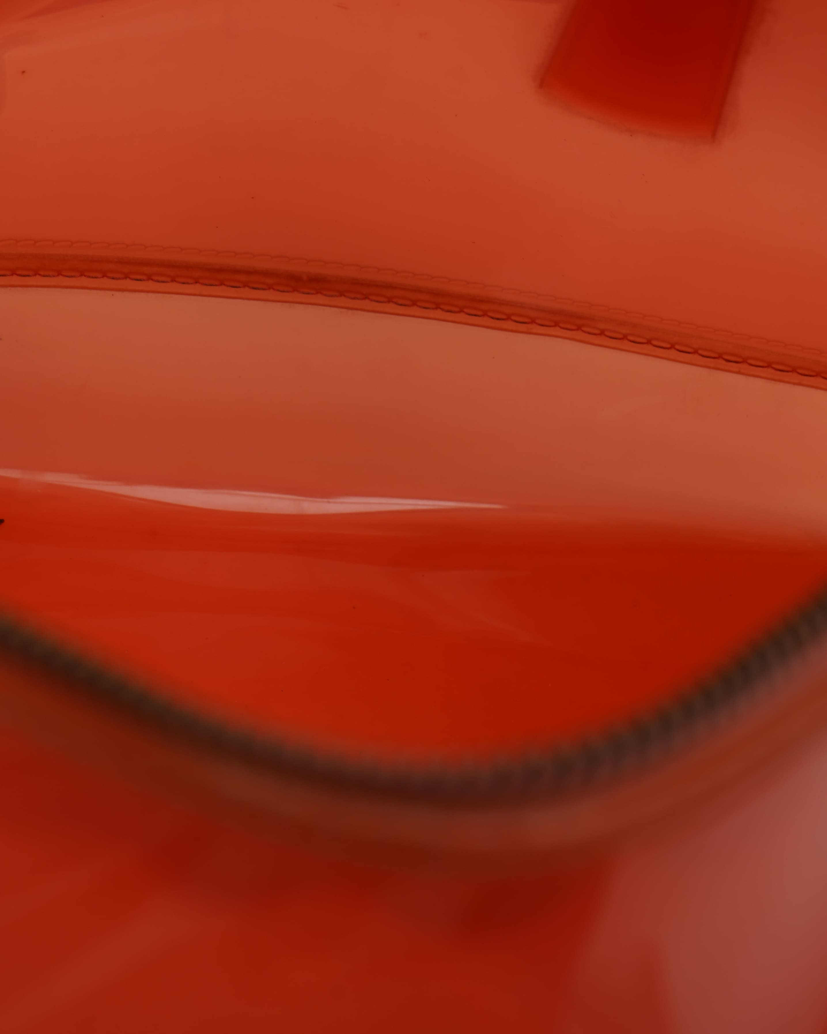 Furla Orange Rubber Medium Candy Satchel