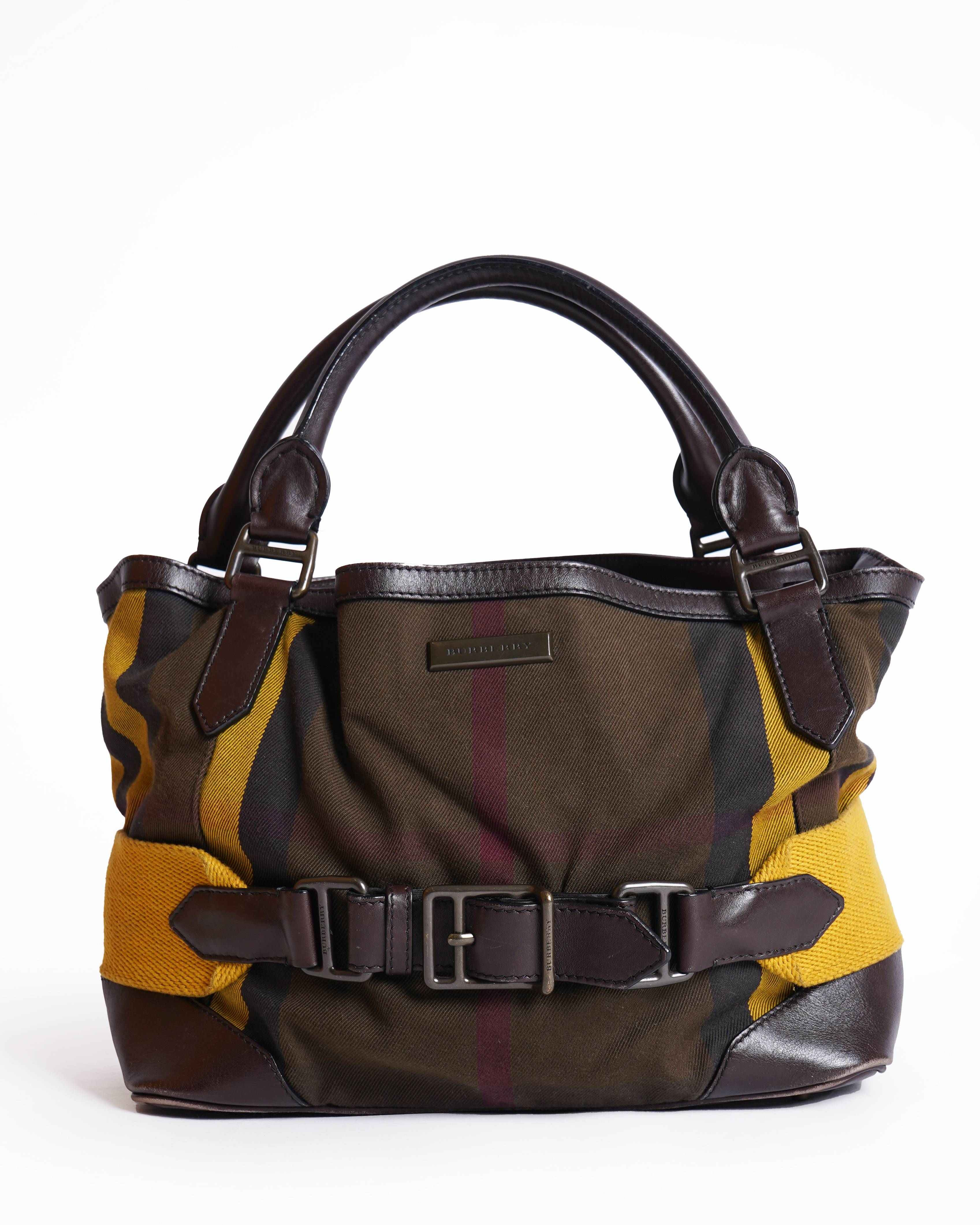 Burberry Check Fabric Aurelia Shoulder Bag