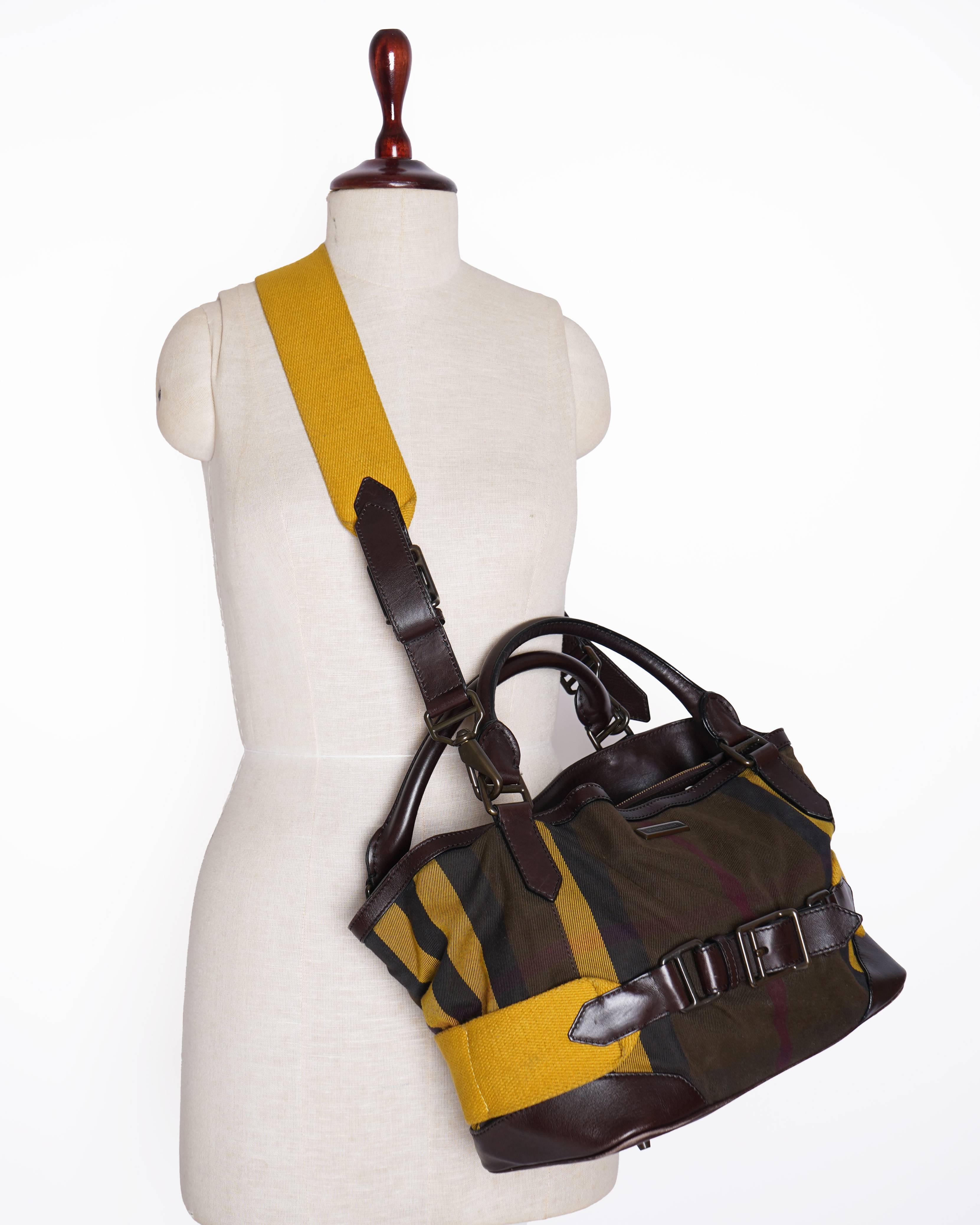 Burberry Check Fabric Aurelia Shoulder Bag