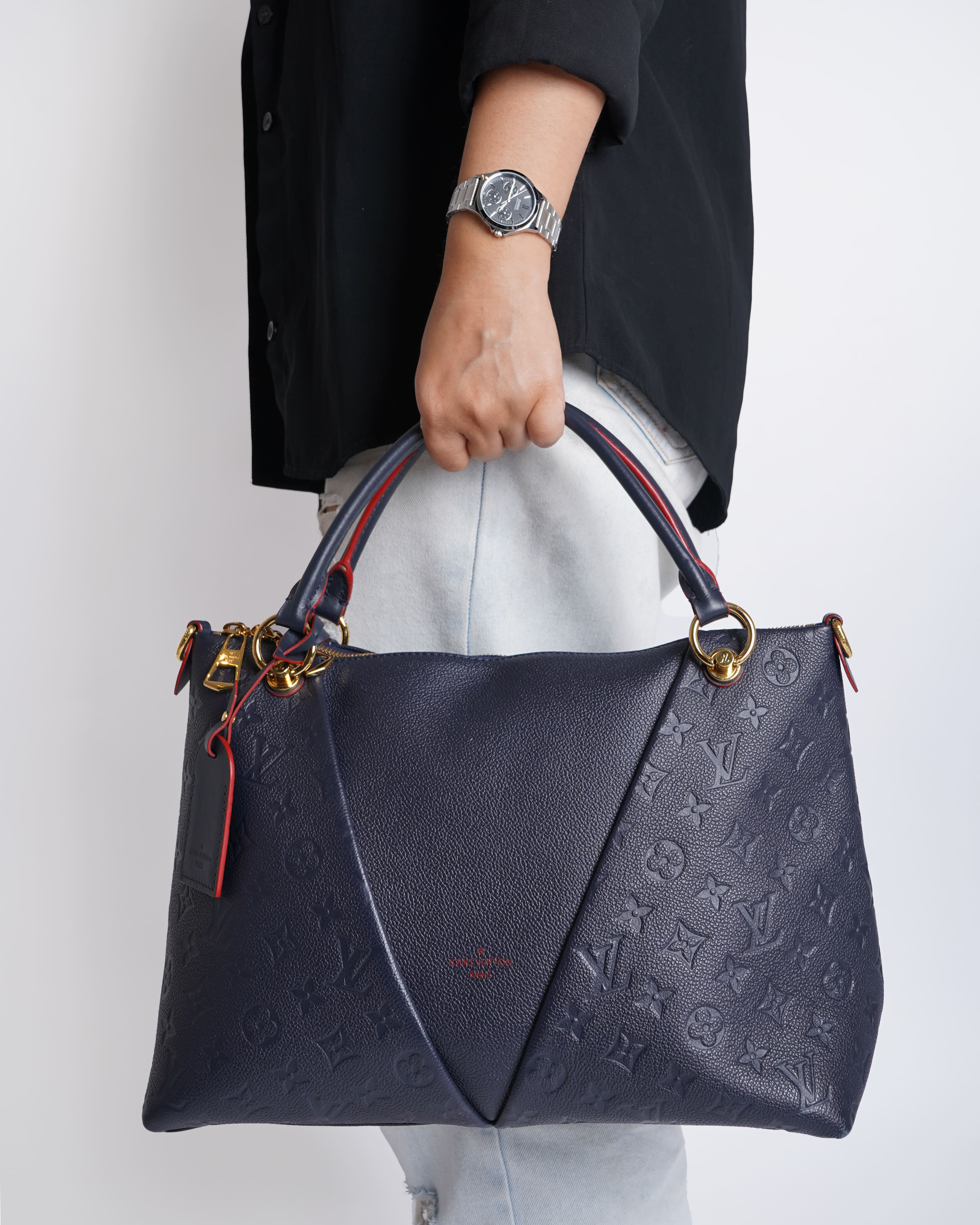 Louis Vuitton Monogram Empreinte Noir Blue Tote