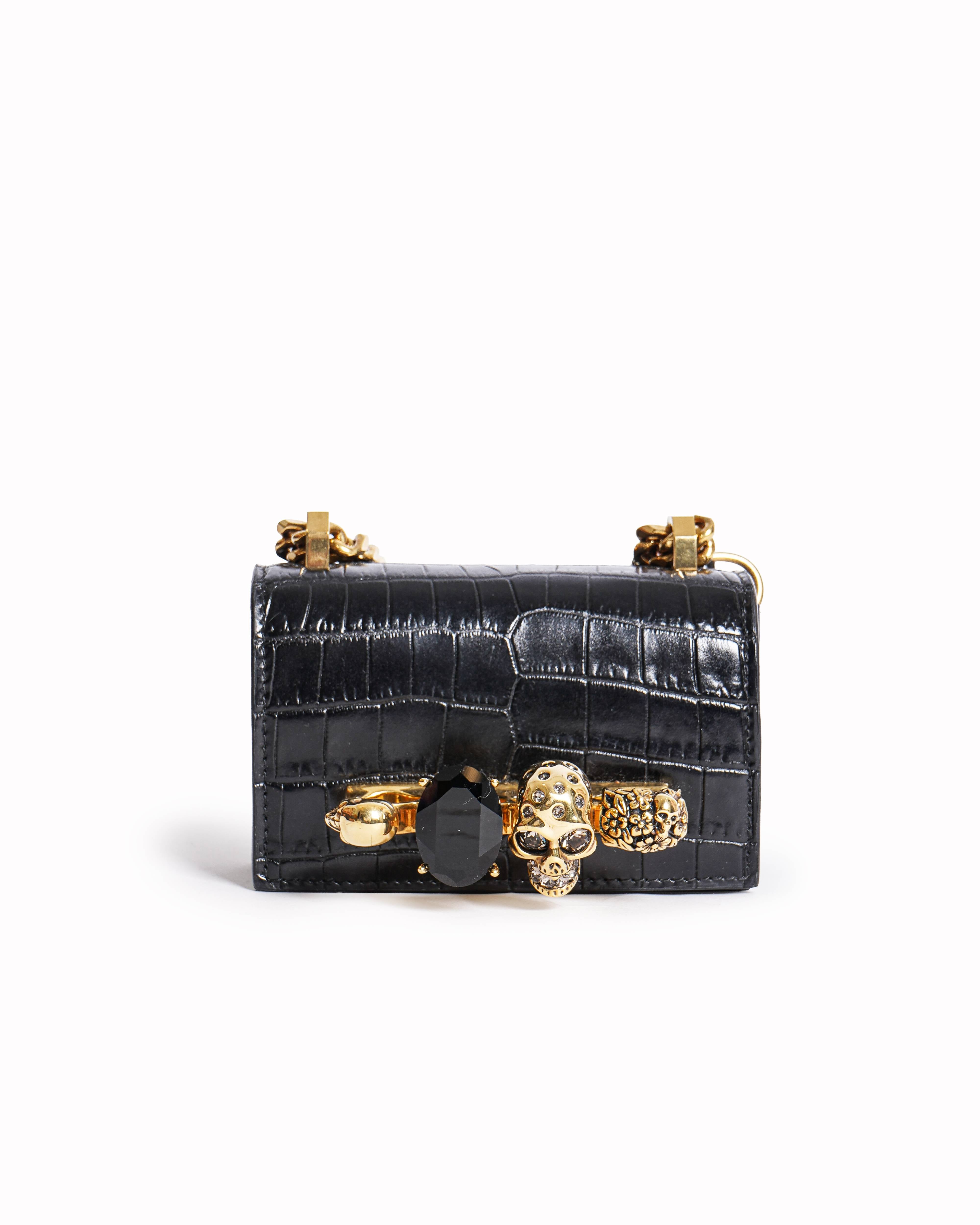 Alexander McQueen The Mini Jewelled Crossbody Bag