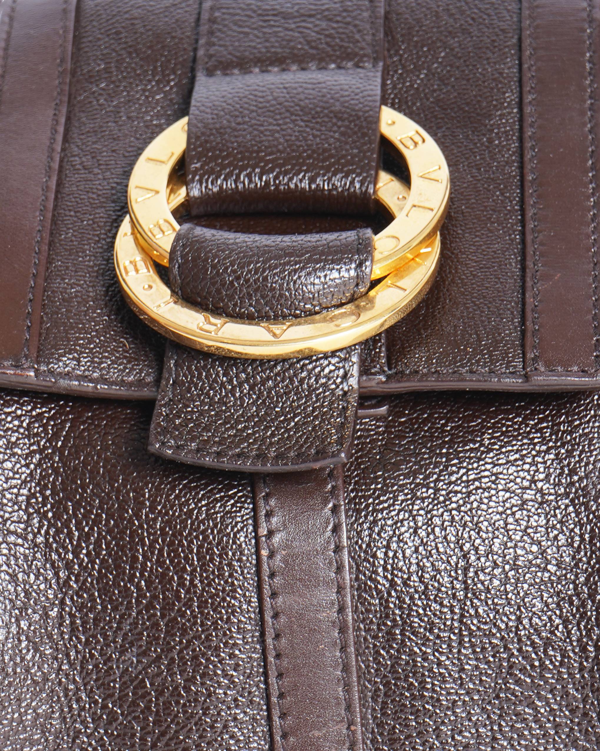 Bvlgari chandra hobo brown shoulder bag