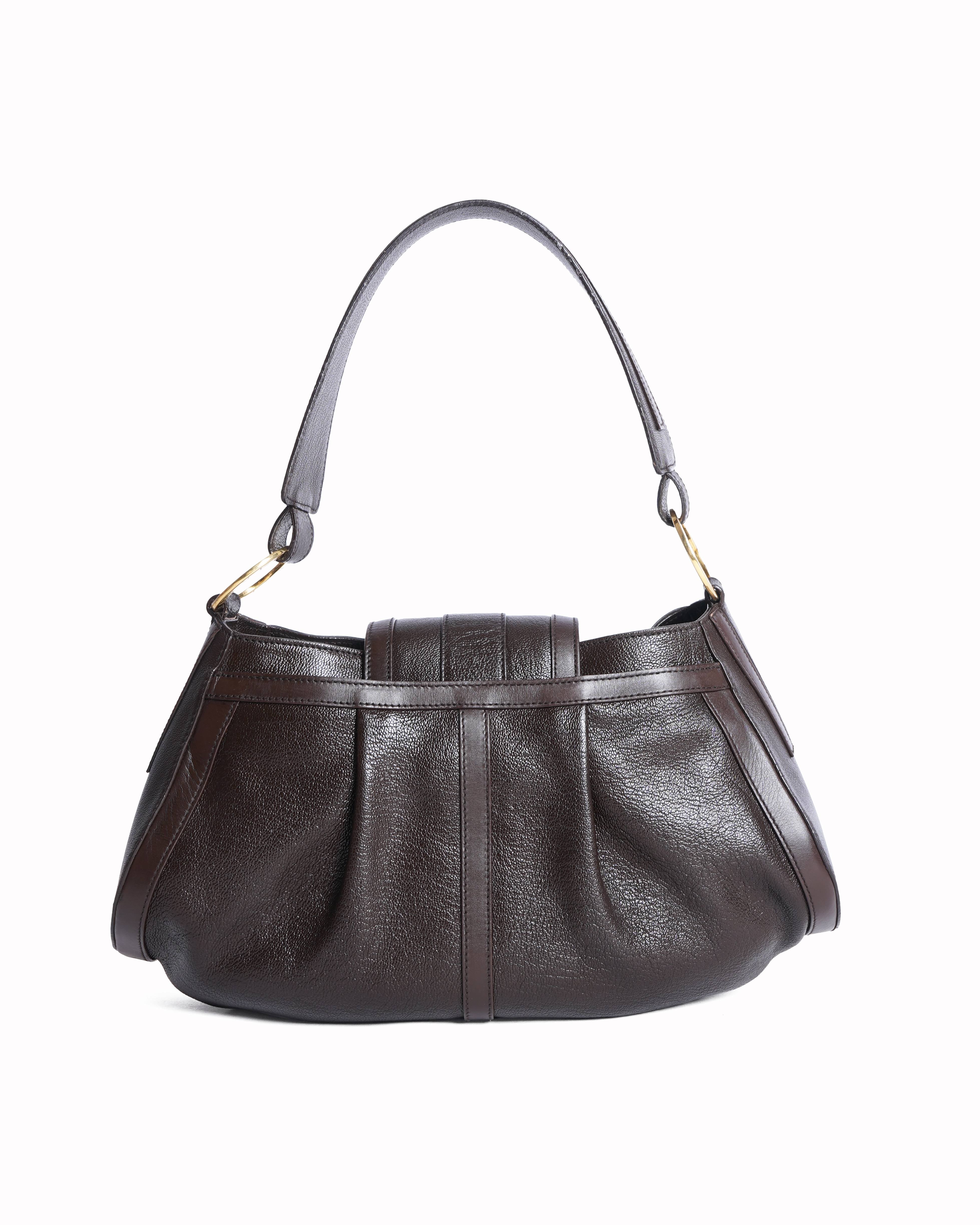 Bvlgari chandra hobo brown shoulder bag