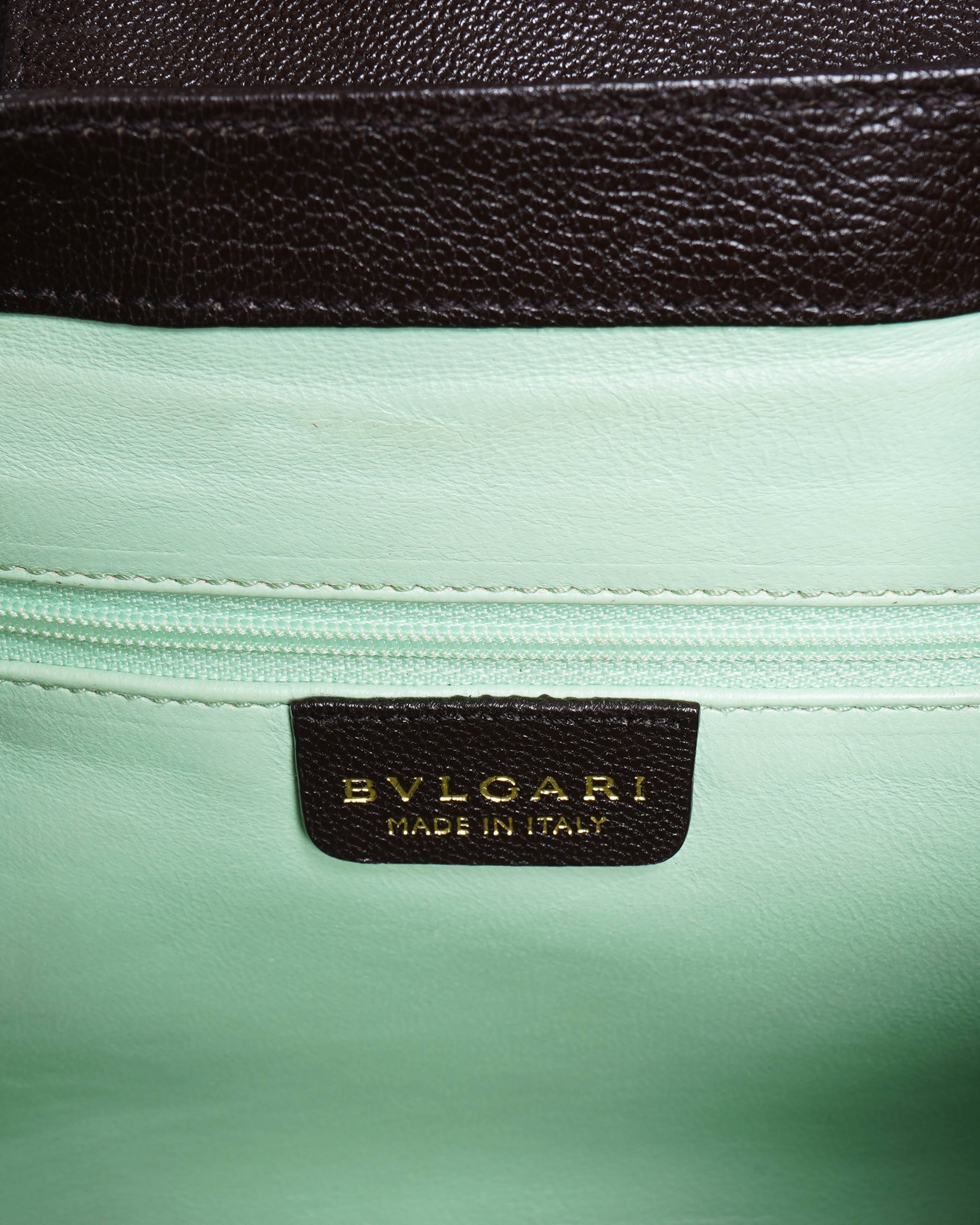 Bvlgari chandra hobo brown shoulder bag